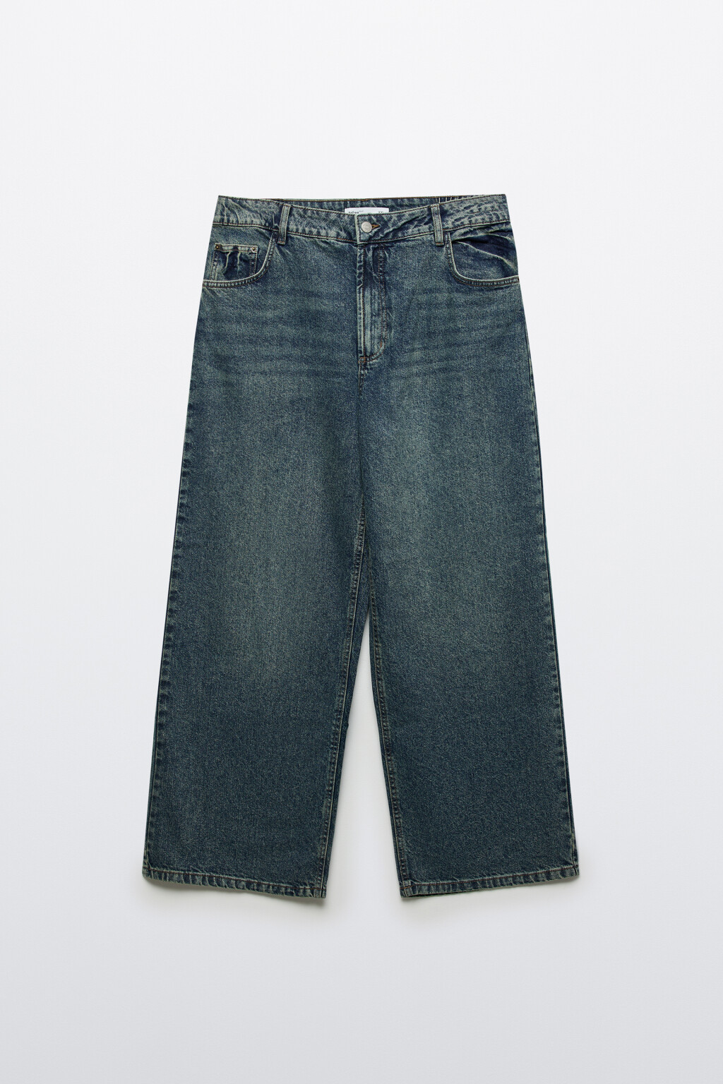 Джинсы прямые со средней посадкой - цвет темный тинт - 1