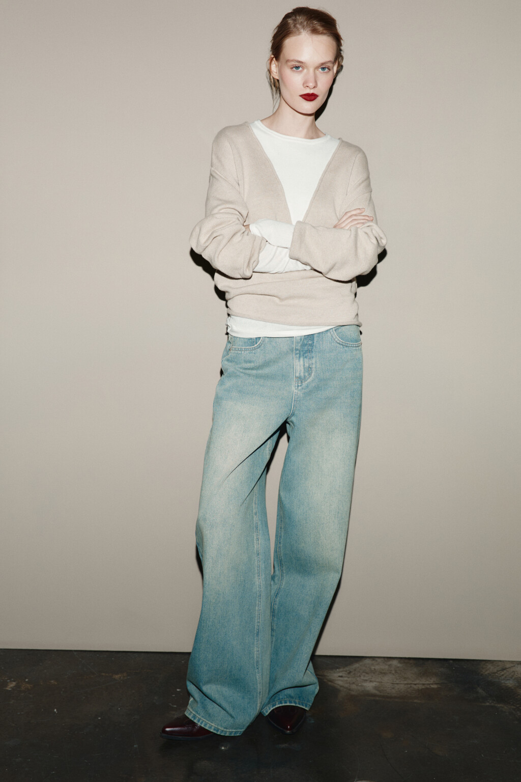 Джинсы baggy fit с низкой посадкой - цвет синий - 2