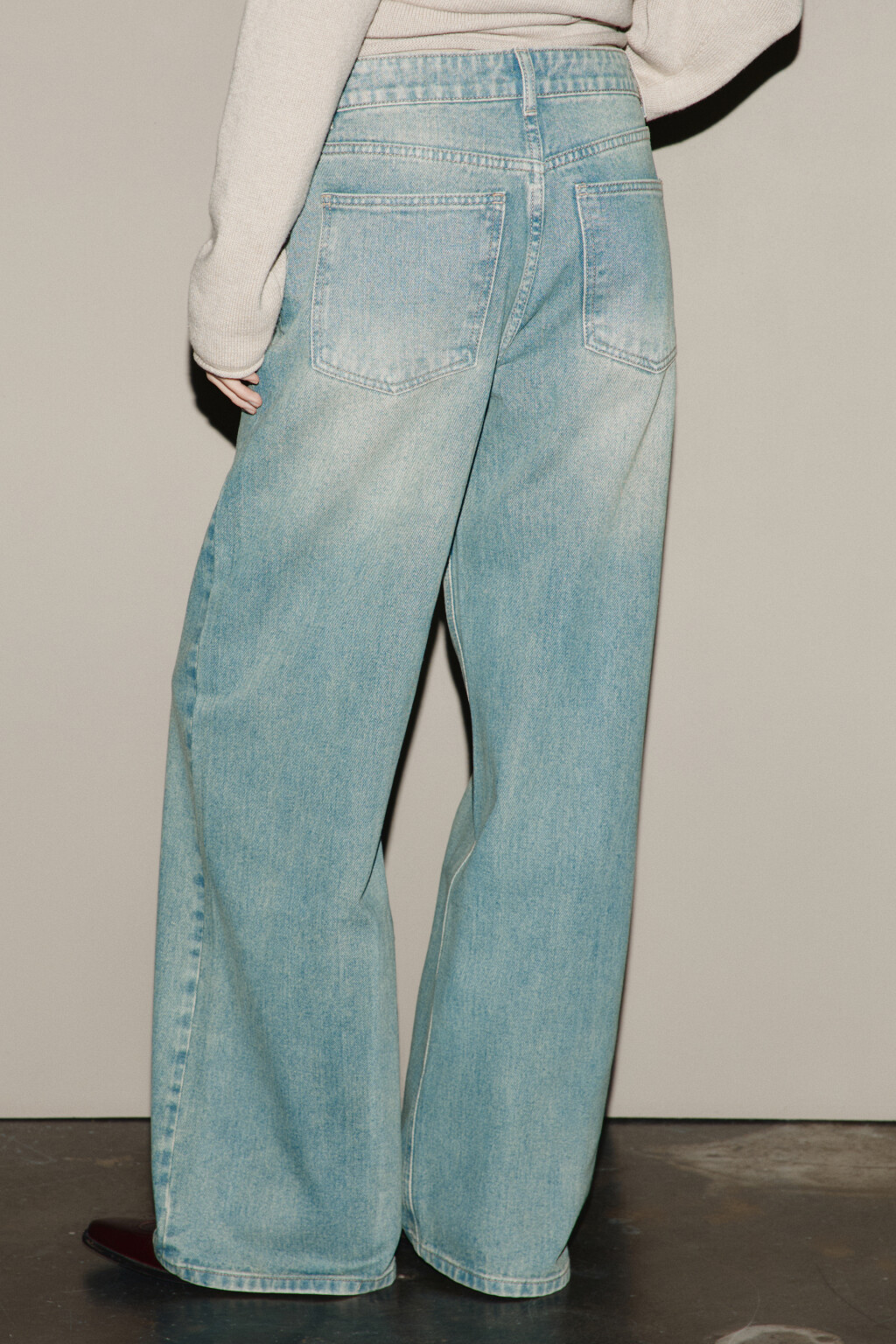 Джинсы baggy fit с низкой посадкой - цвет синий - 4