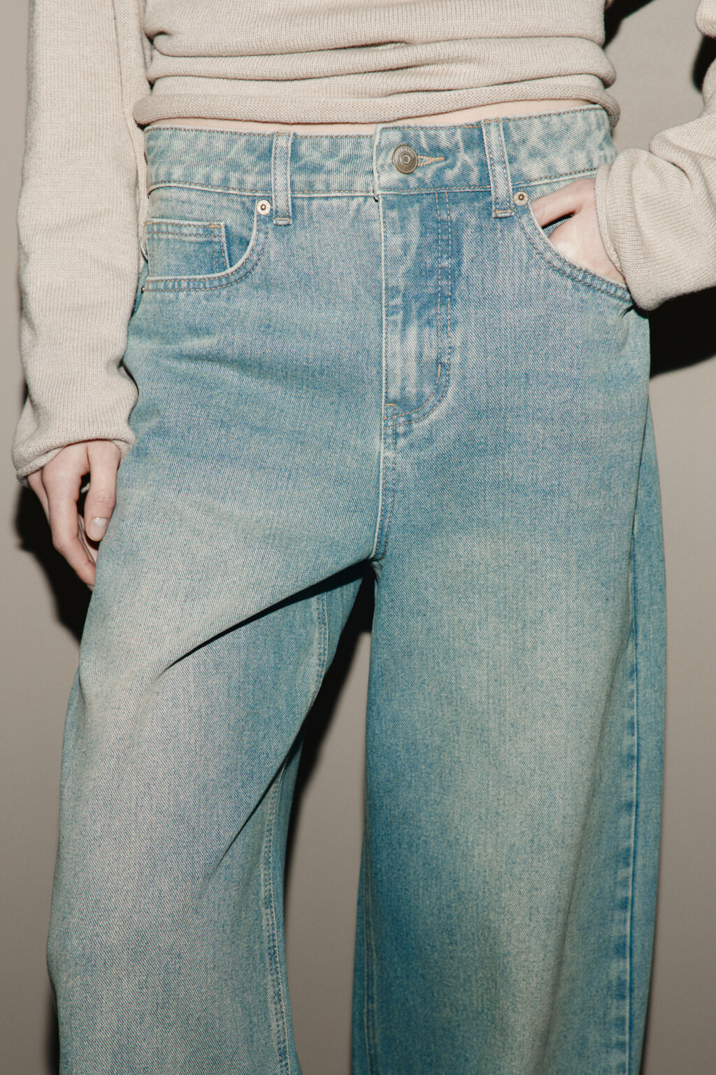 Джинсы baggy fit с низкой посадкой - цвет синий - 6