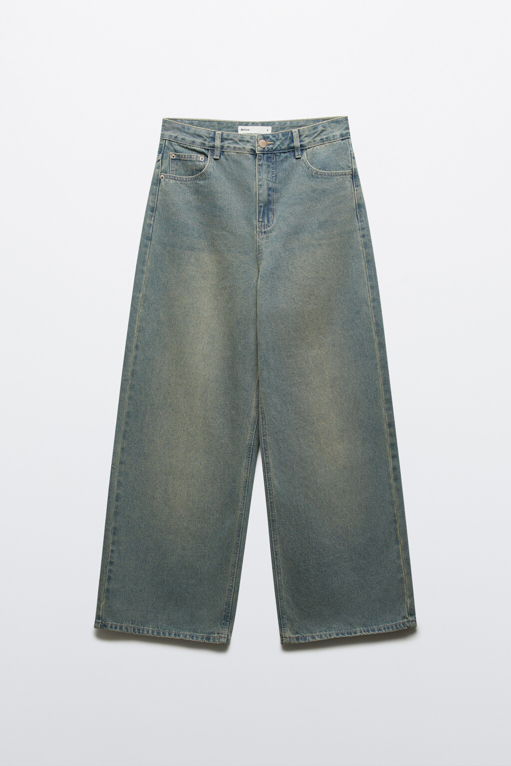 Джинсы baggy fit со средней посадкой - цвет синий - 1