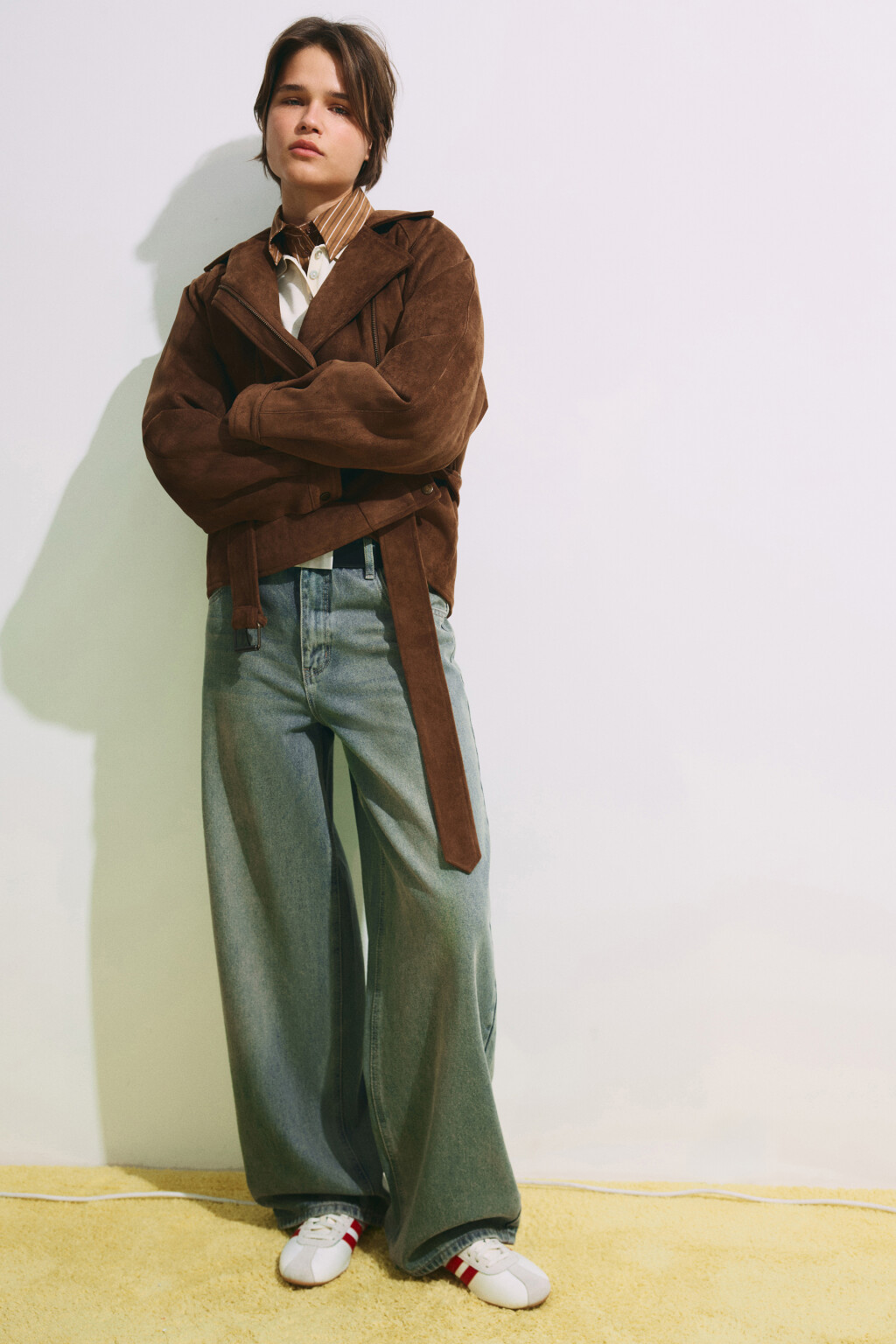 Джинсы baggy fit со средней посадкой - цвет синий - 2