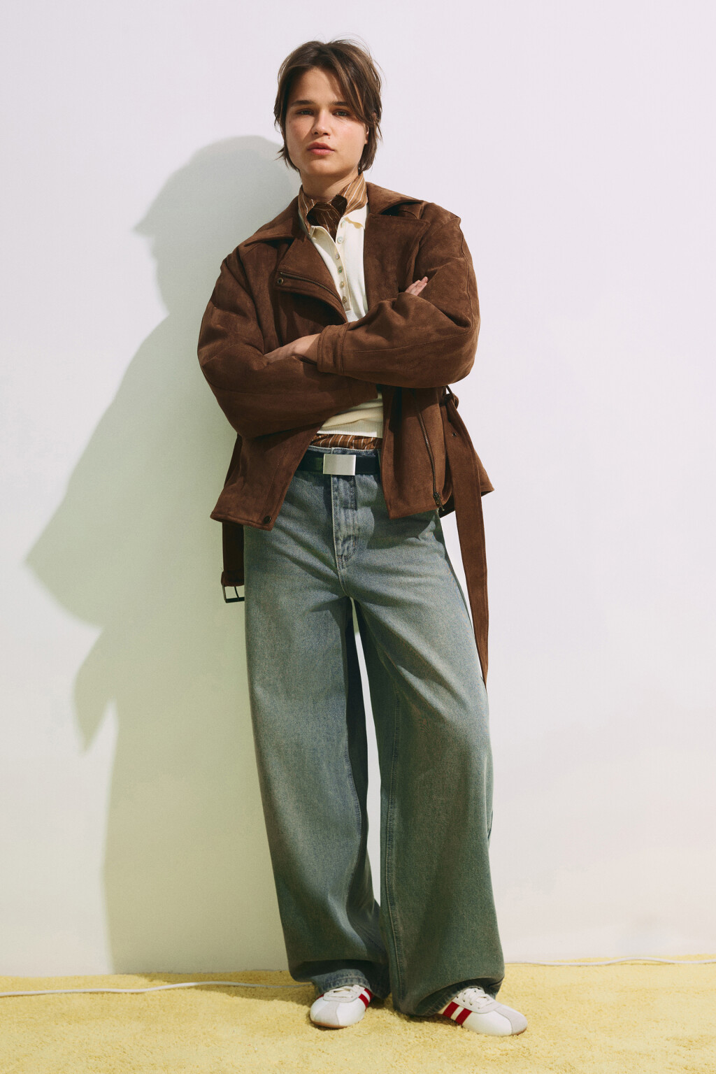 Джинсы baggy fit со средней посадкой - цвет синий - 5