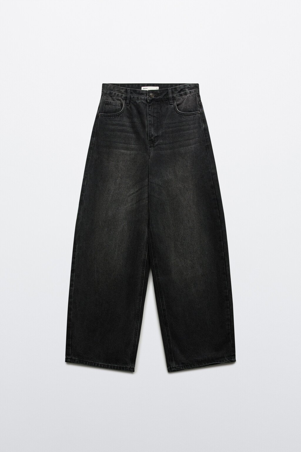 Джинсы baggy fit со средней посадкой - цвет черный - 1