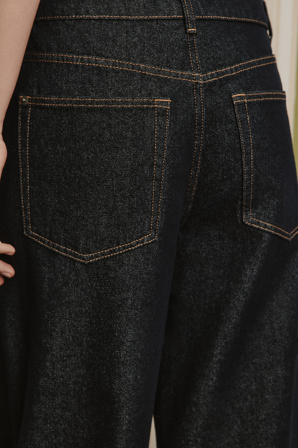 Джинсы wide leg со средней посадкой - цвет синий - 7