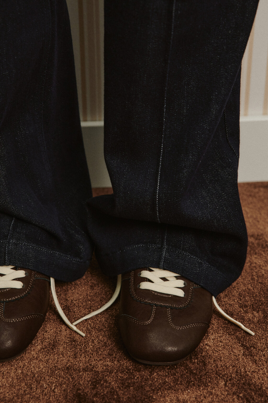 Джинсы straight fit с декоративными швами - цвет синий - 7