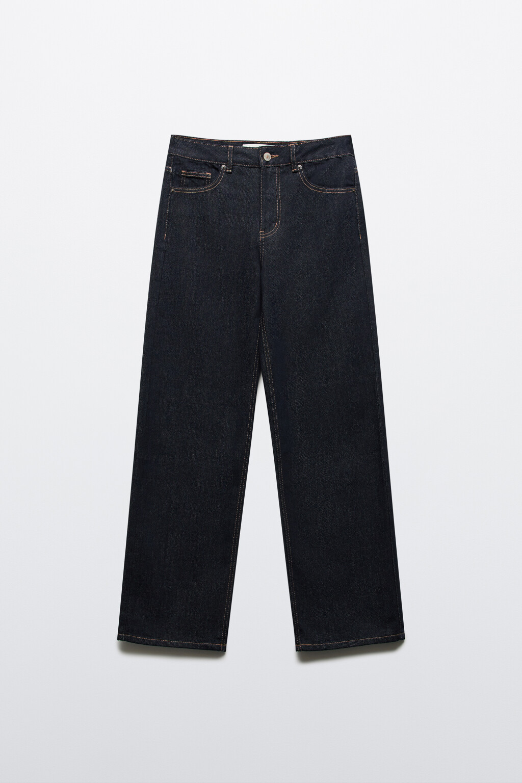 Джинсы straight fit со средней посадкой - цвет синий - 1