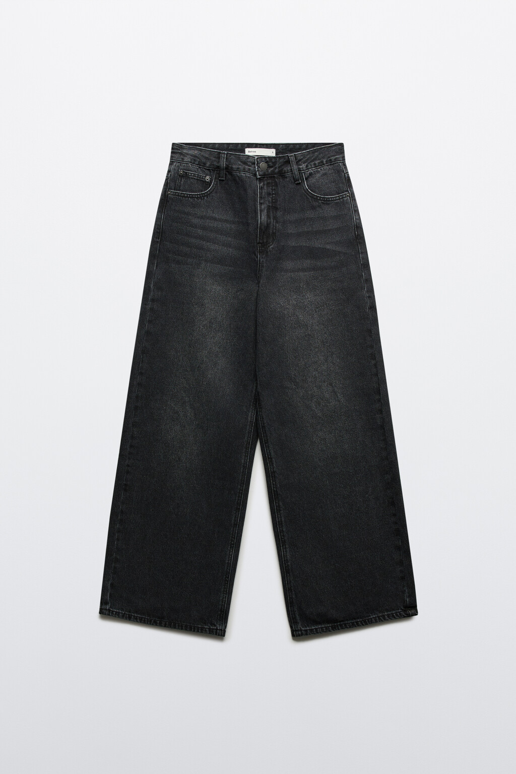 Джинсы baggy fit со средней посадкой - цвет серый - 1