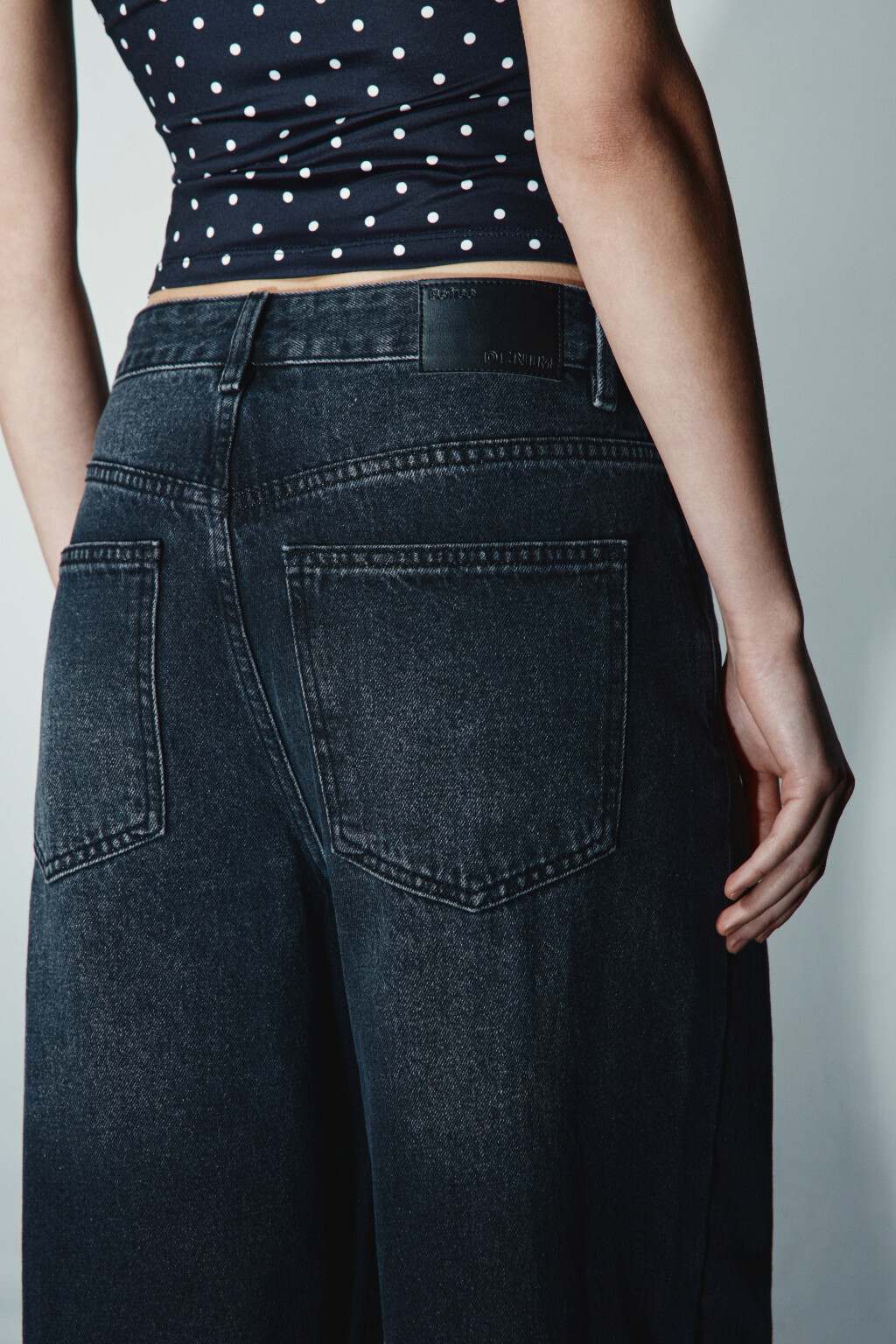 Джинсы baggy fit со средней посадкой - цвет серый - 7