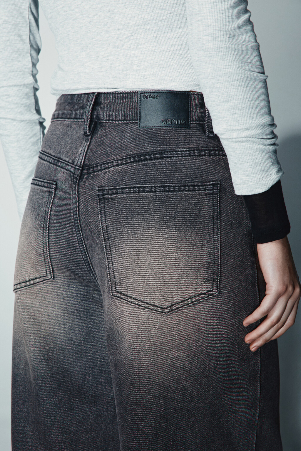 Джинсы baggy fit со средней посадкой - цвет коричневый - 6