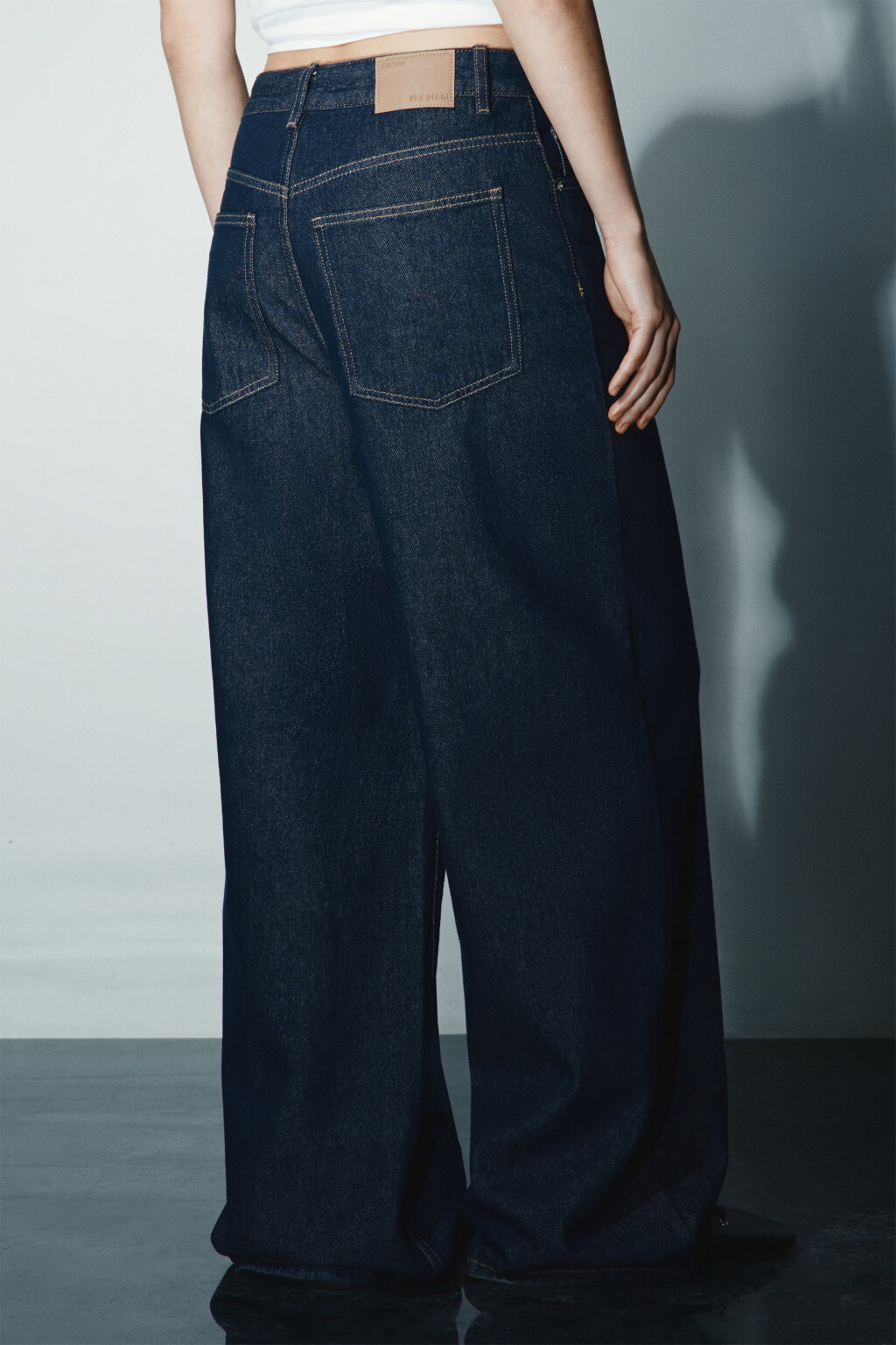 Джинсы baggy fit со средней посадкой - цвет синий - 3