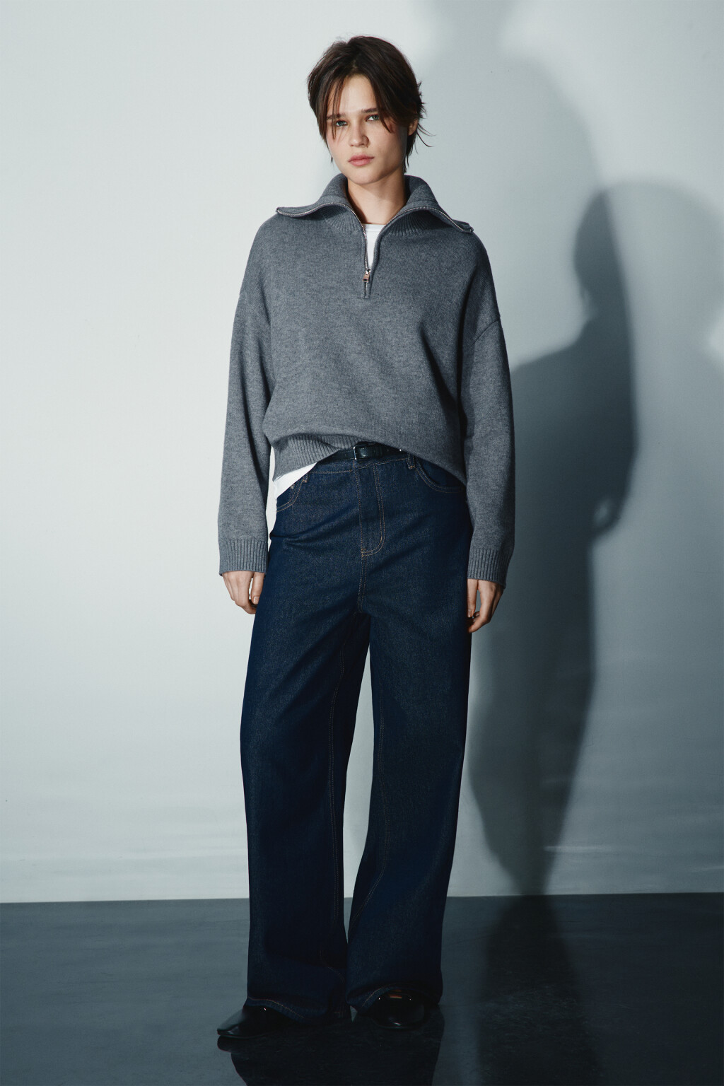 Джинсы baggy fit со средней посадкой - цвет синий - 4