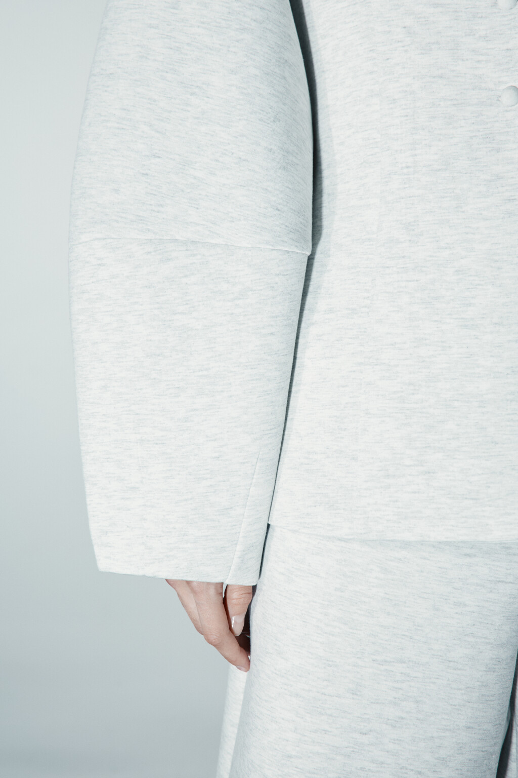 Пиджак приталенный с объемными рукавами - цвет серый - 6