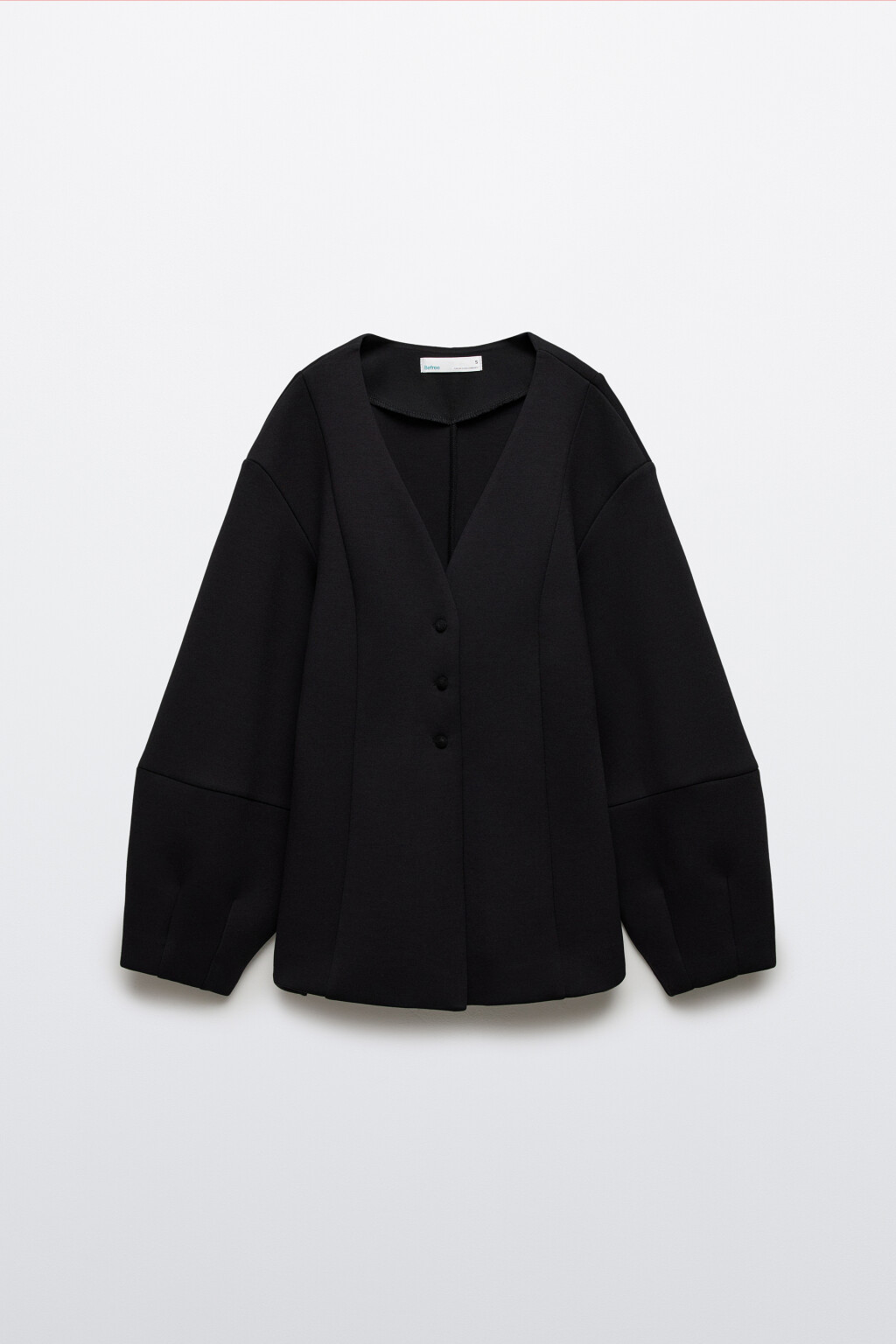 Пиджак приталенный с объемными рукавами - цвет черный - 7