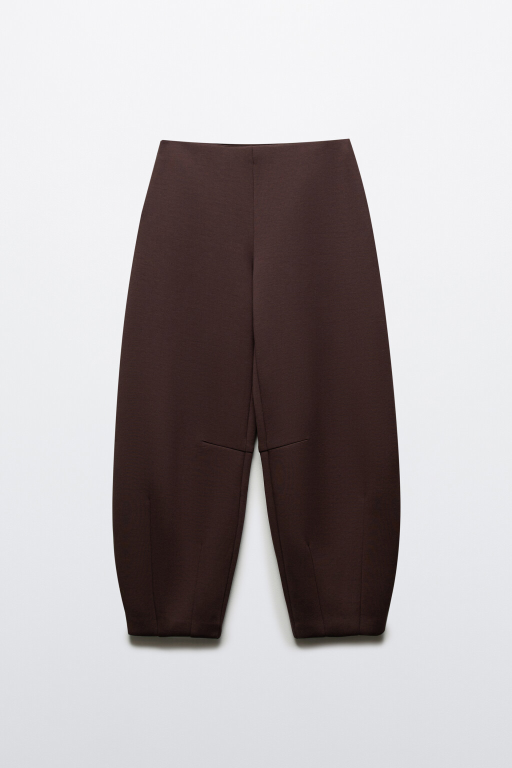 Брюки barrel fit с декоративными швами - цвет коричневый - 7
