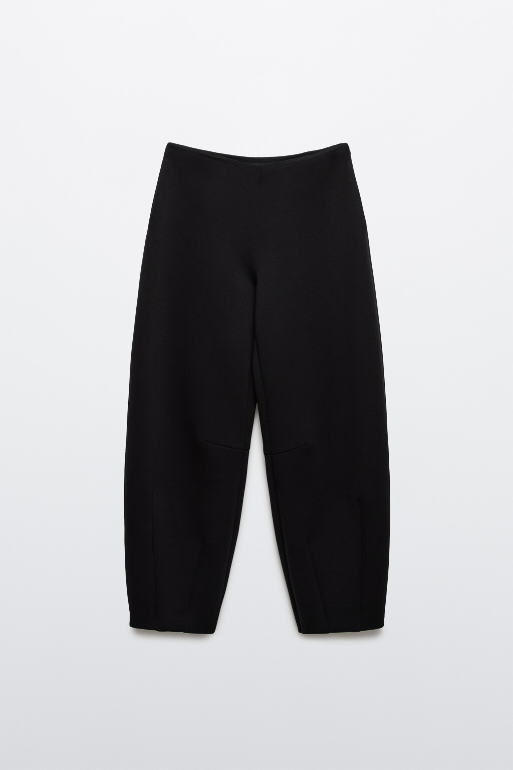 Брюки barrel fit с декоративными швами - цвет черный - 7