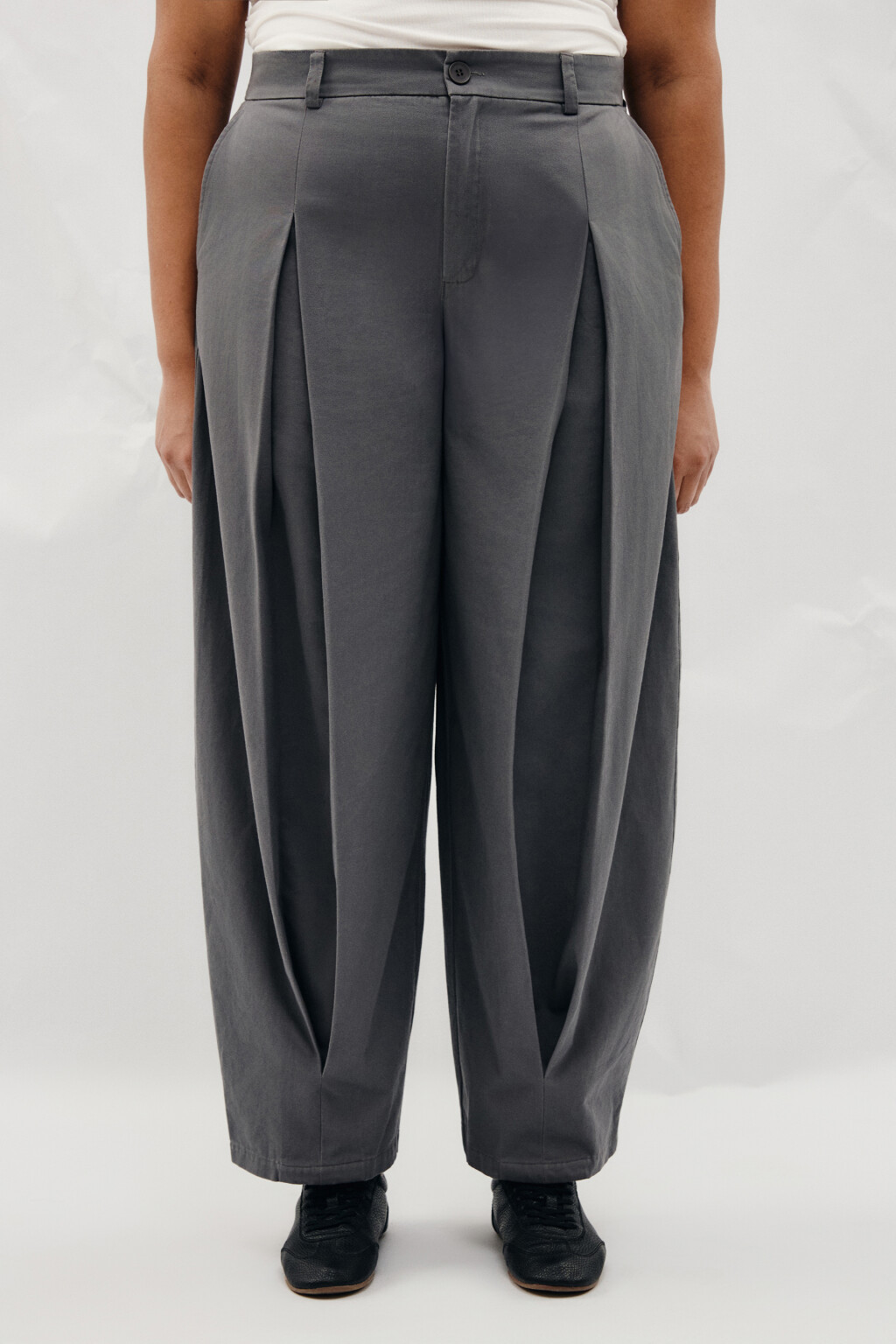 брюки женские - цвет серый - 3