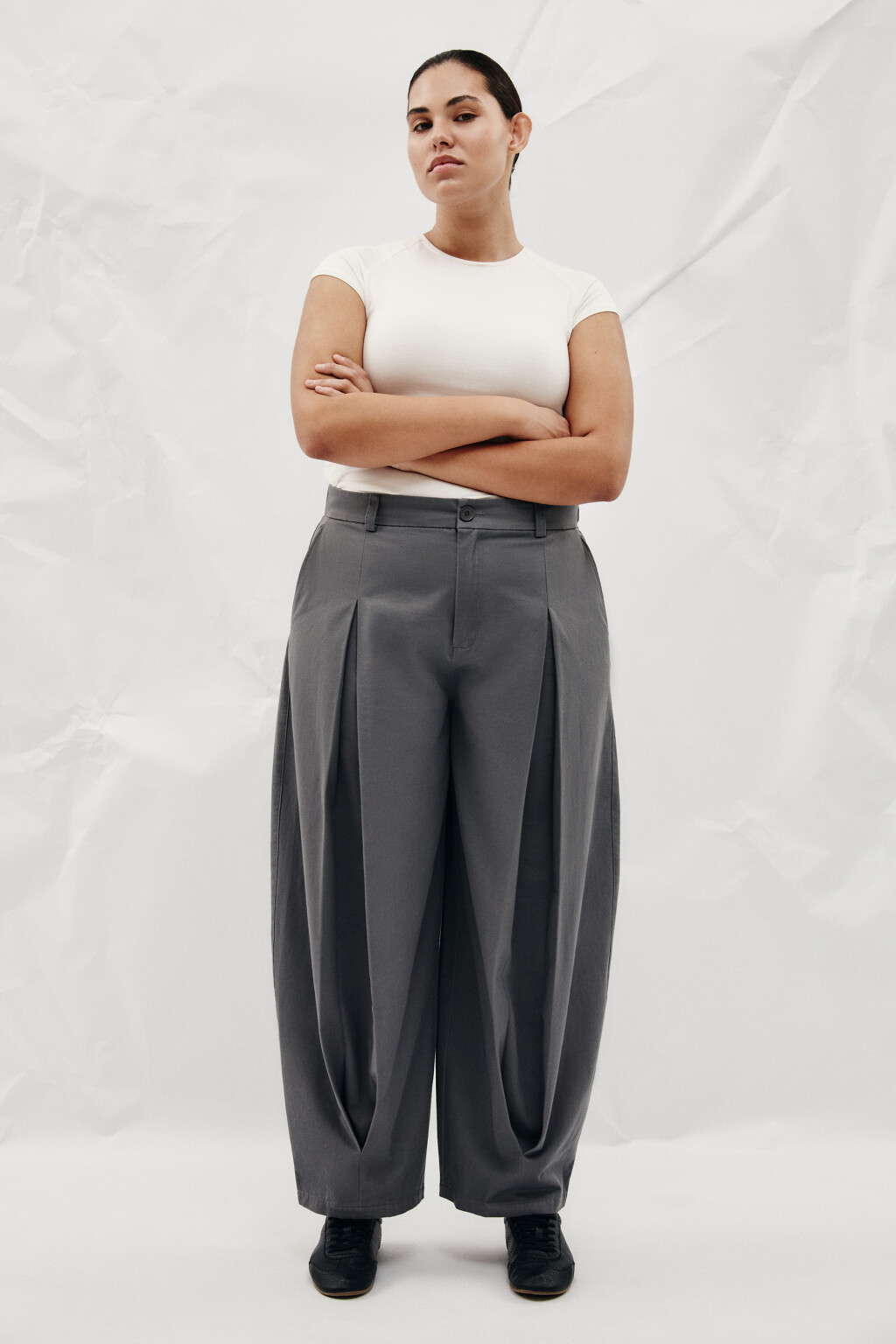 брюки женские - цвет серый - 5