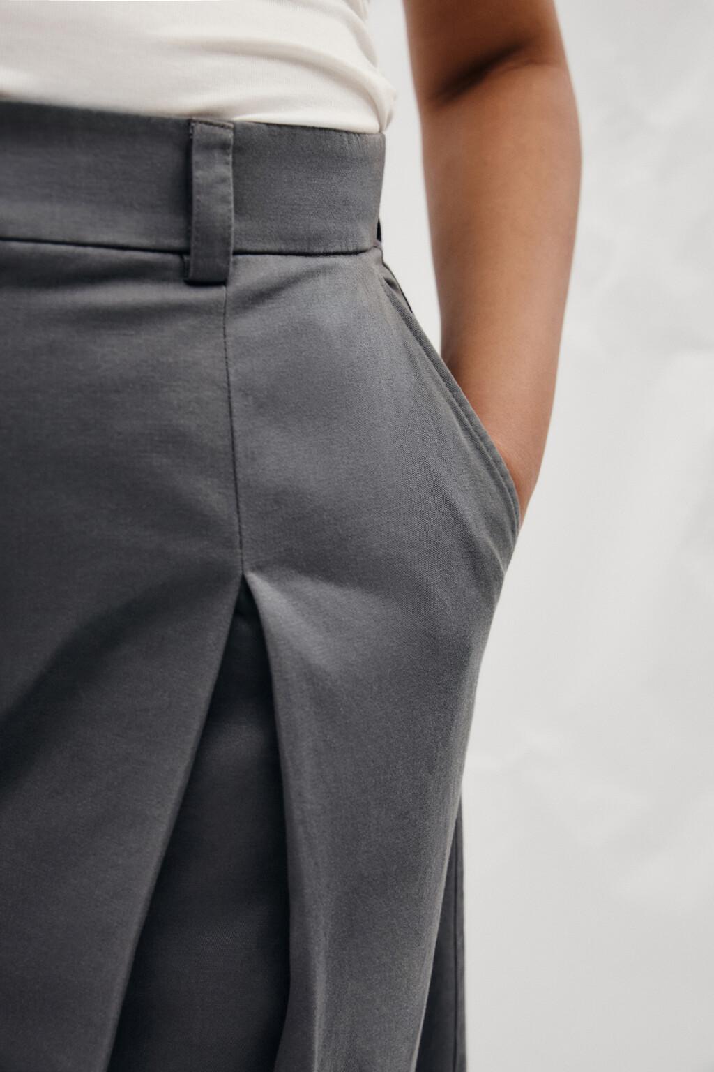 брюки женские - цвет серый - 7