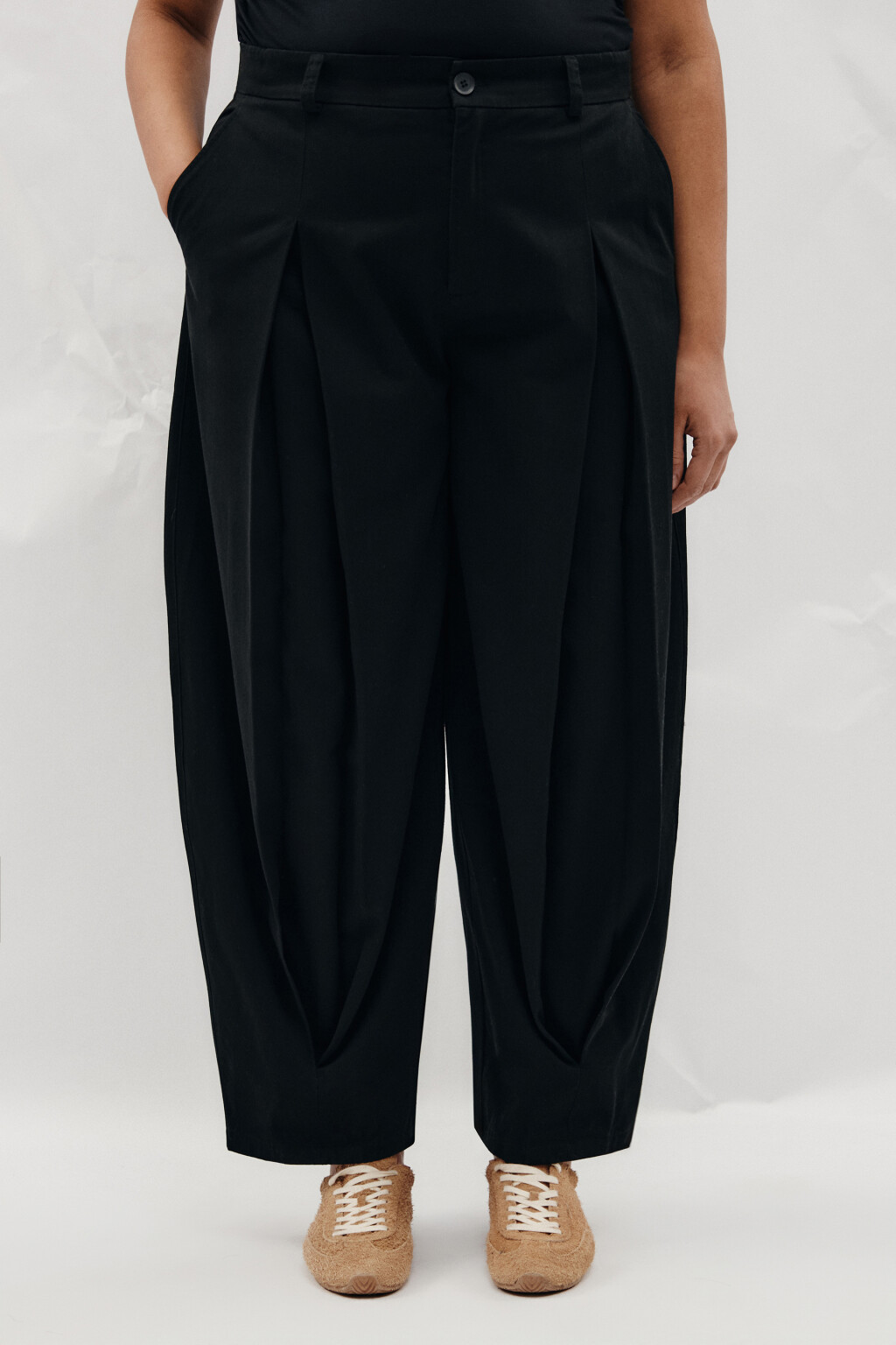 брюки женские - цвет черный - 3