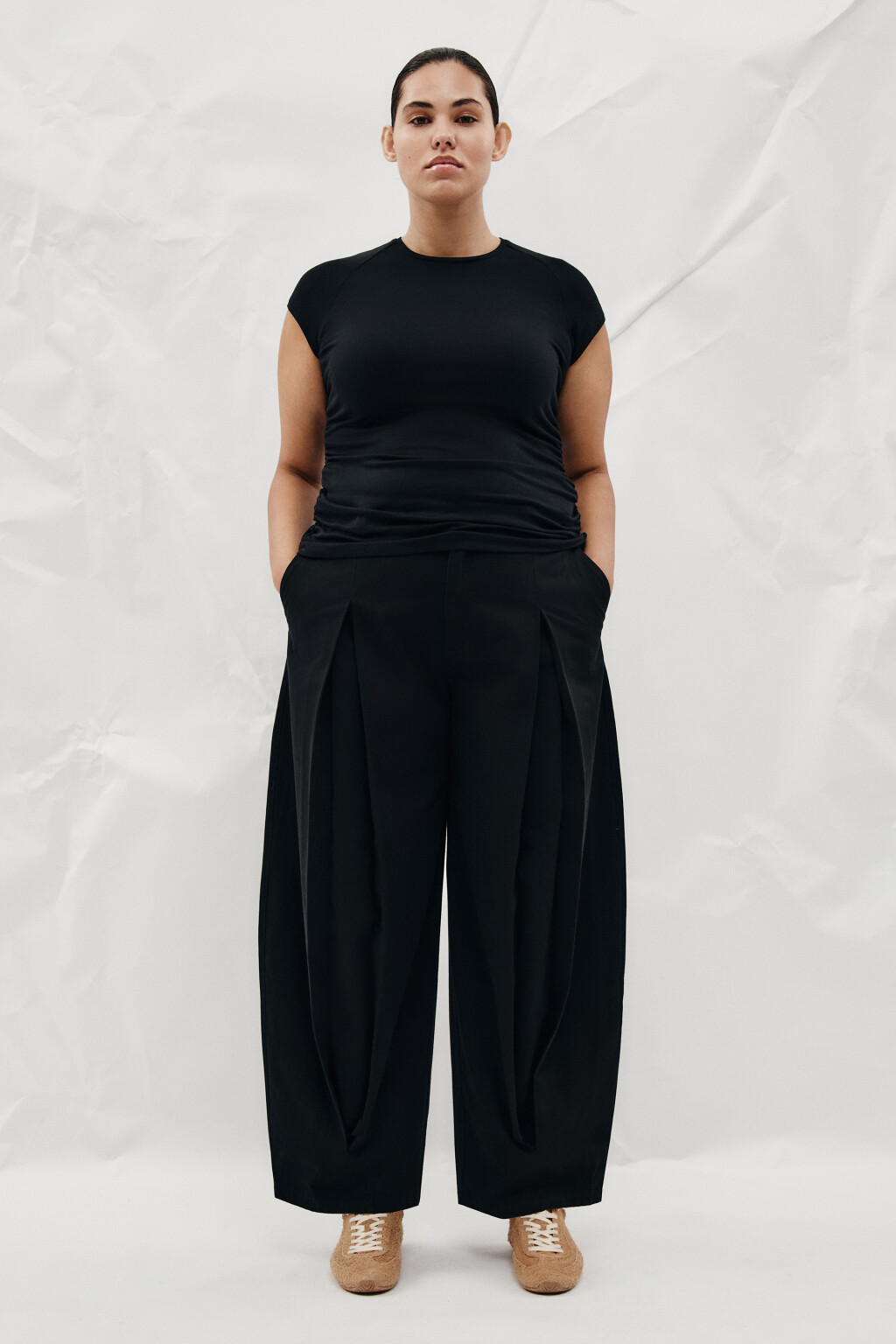 брюки женские - цвет черный - 5