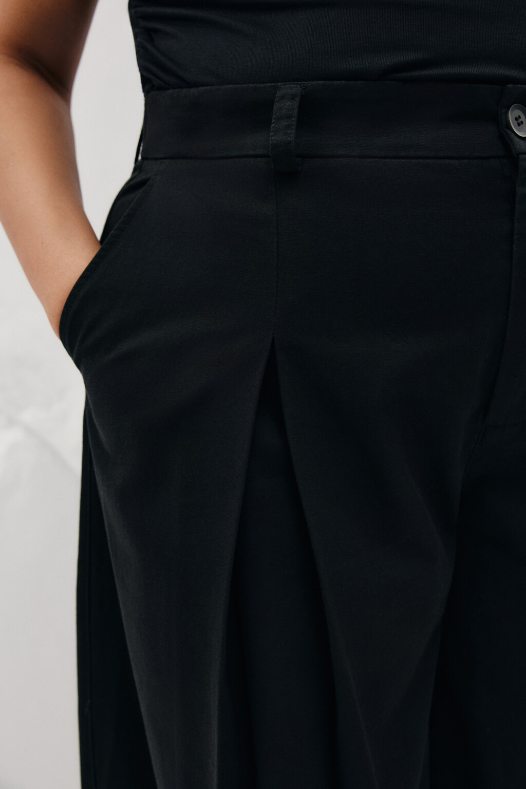 брюки женские - цвет черный - 7