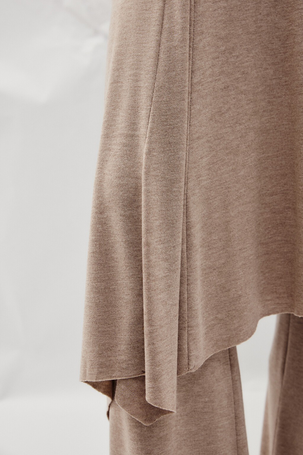 Брюки клеш с юбкой - цвет коричневый - 7