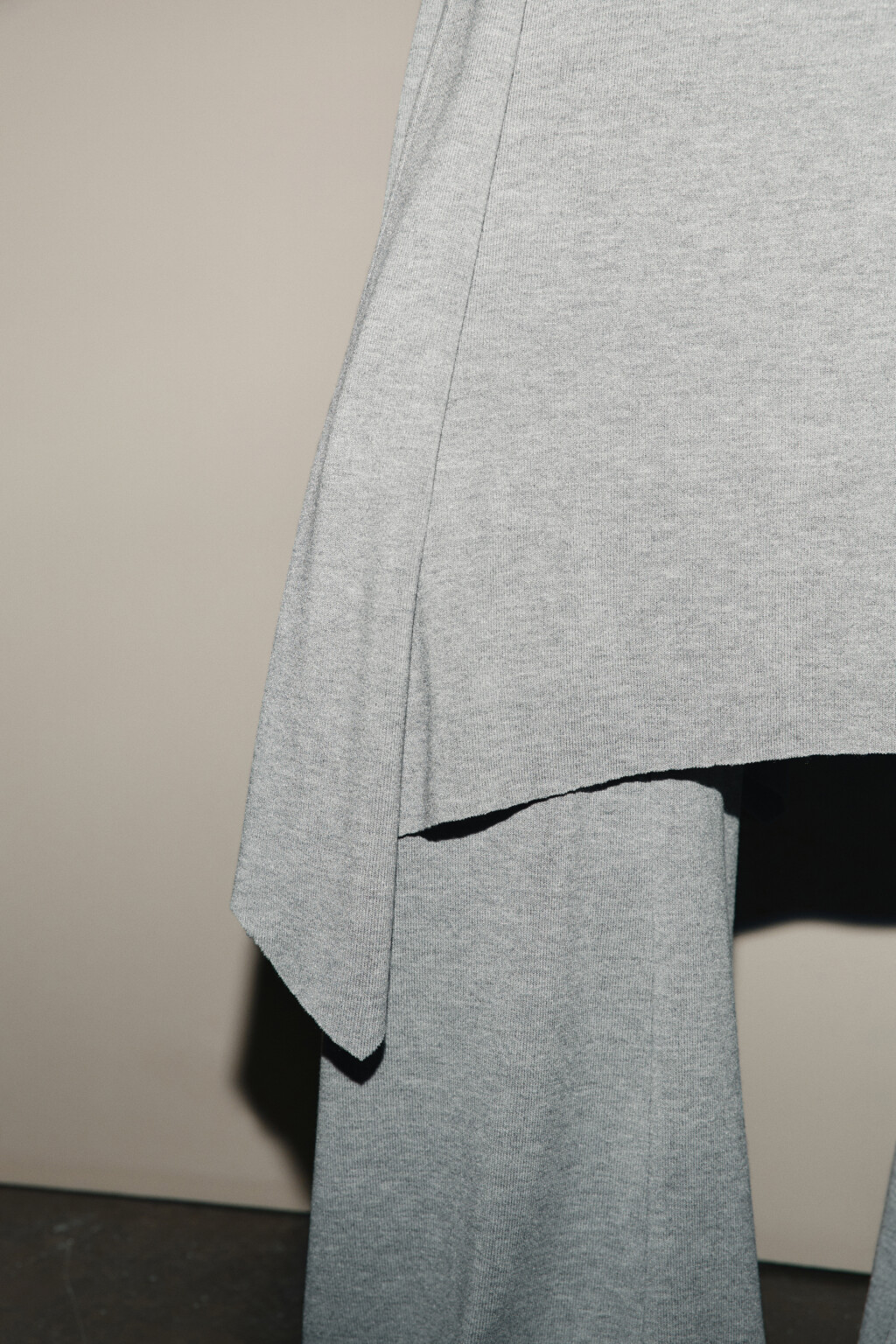 Брюки клеш с юбкой - цвет серый - 7