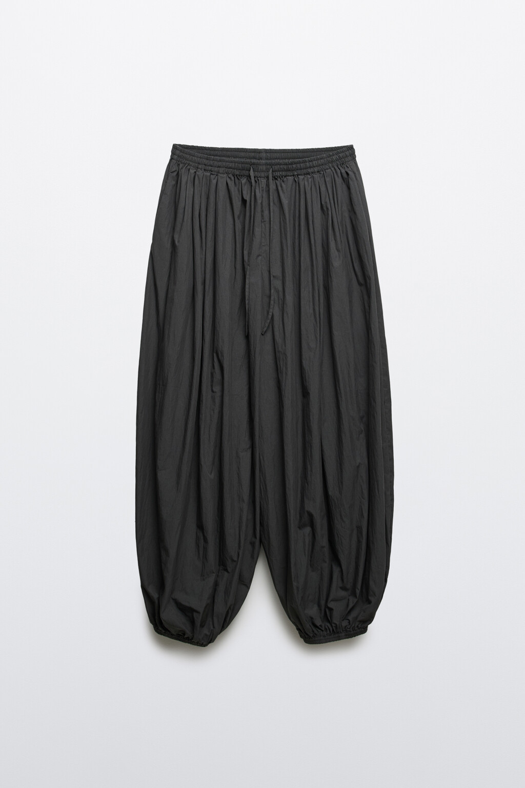 Брюки-аладдины широкие - цвет серый - 7