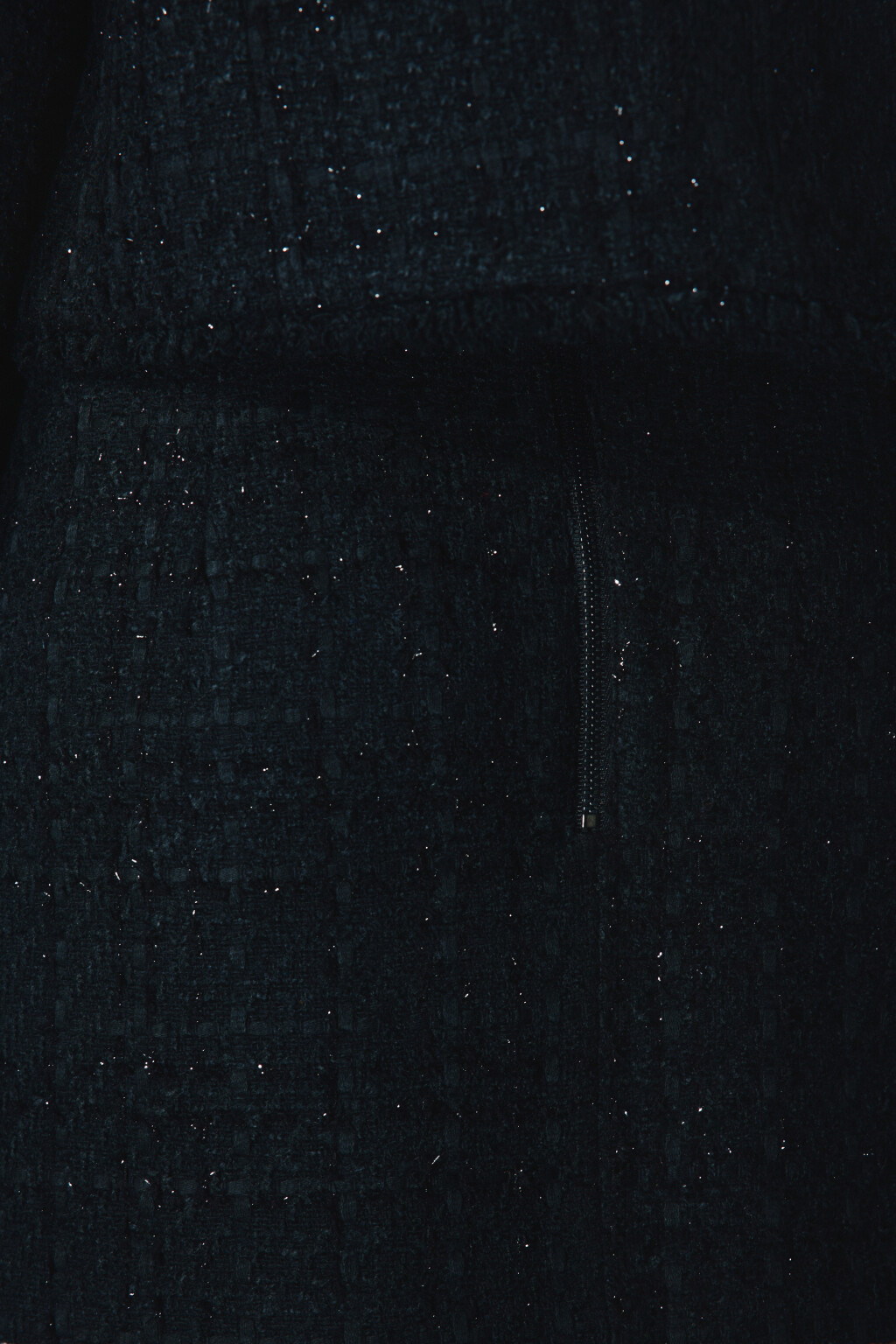 Юбка-шорты мини твидовая - цвет черный - 6