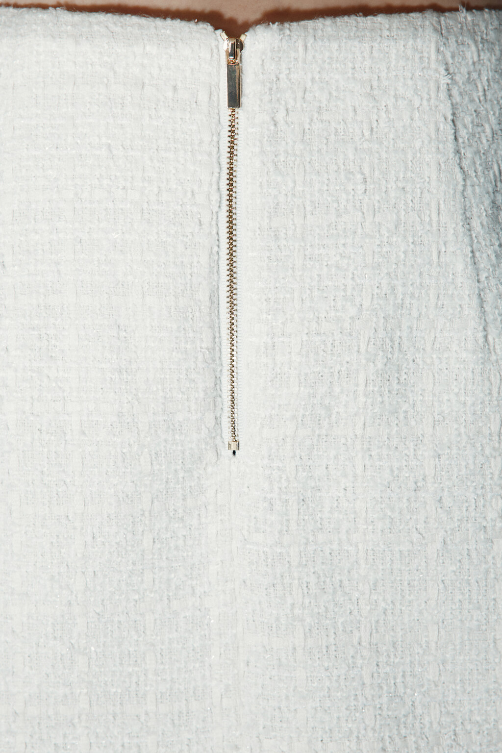 Юбка-шорты мини твидовая - цвет молочный - 6