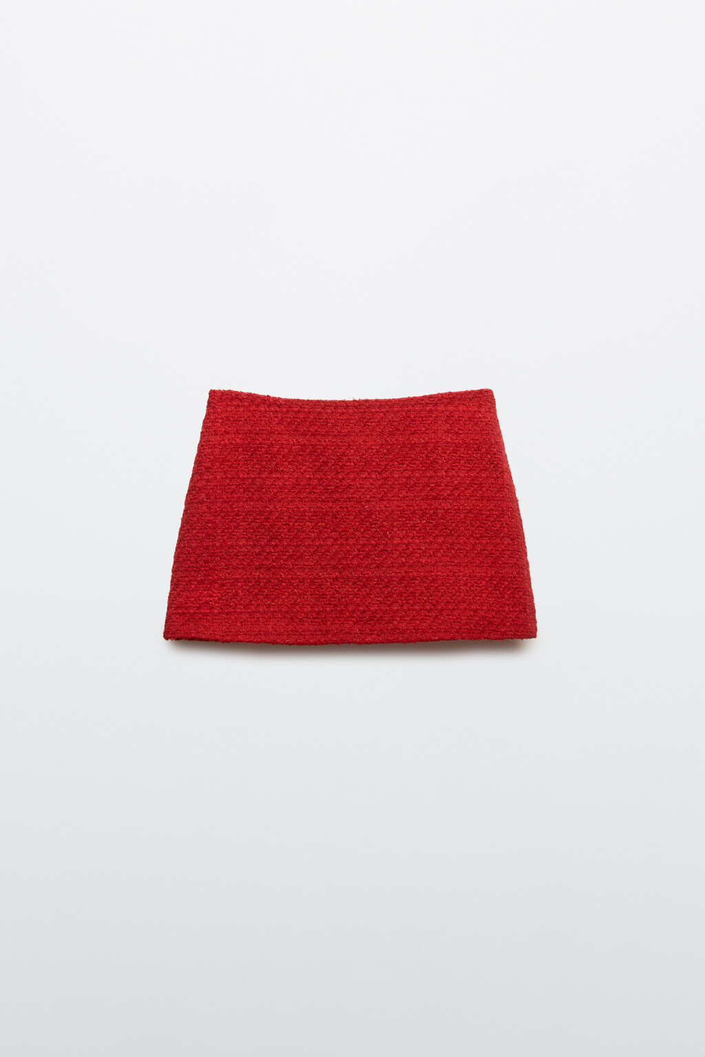 Юбка-шорты мини твидовая - цвет красный - 7