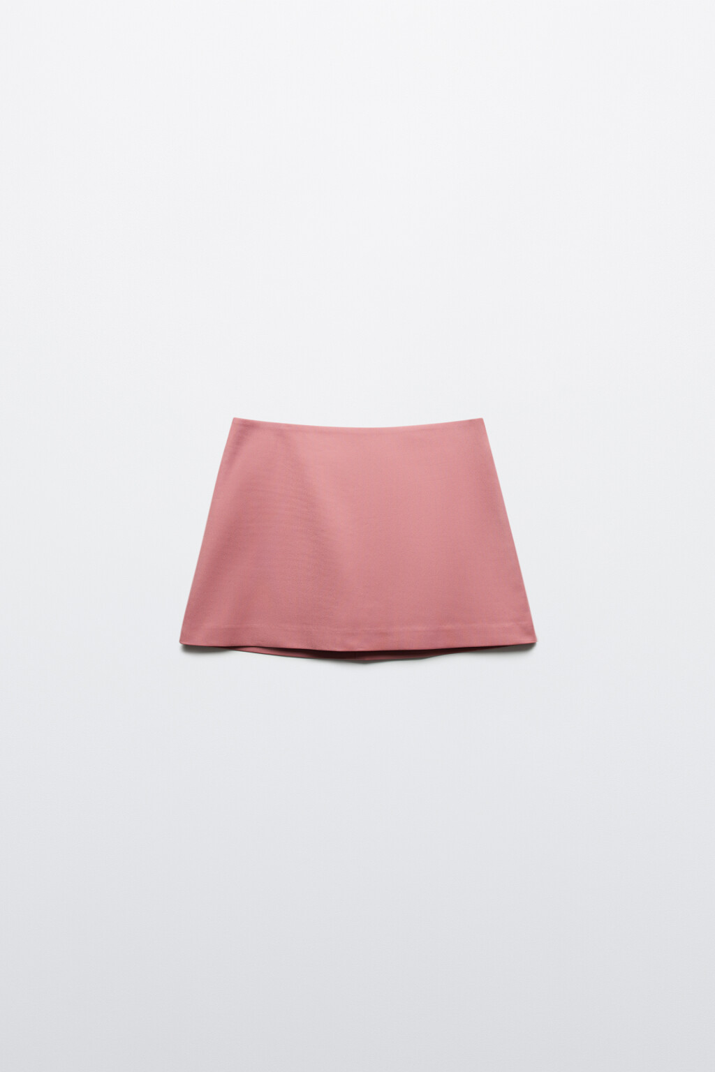 Юбка-шорты мини с высокой посадкой - цвет розовый - 7