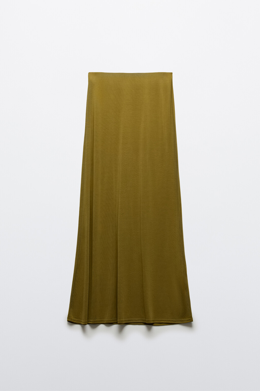 Юбка макси прямая из модала - цвет зеленый - 8