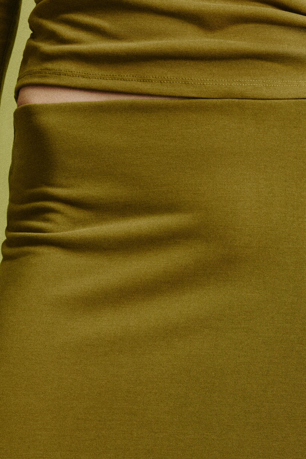 Юбка макси прямая из модала - цвет зеленый - 6