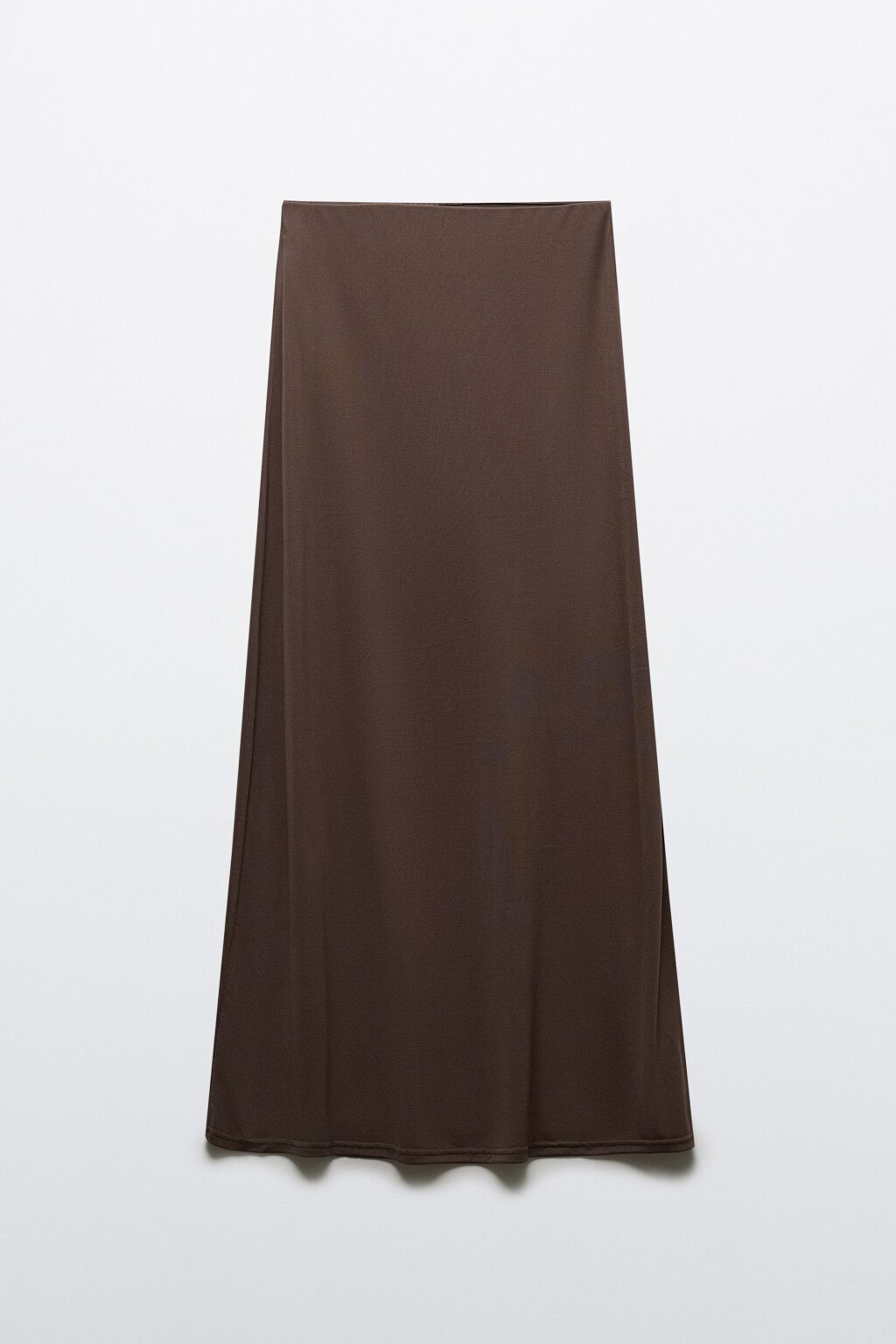 Юбка макси прямая из модала - цвет коричневый - 8