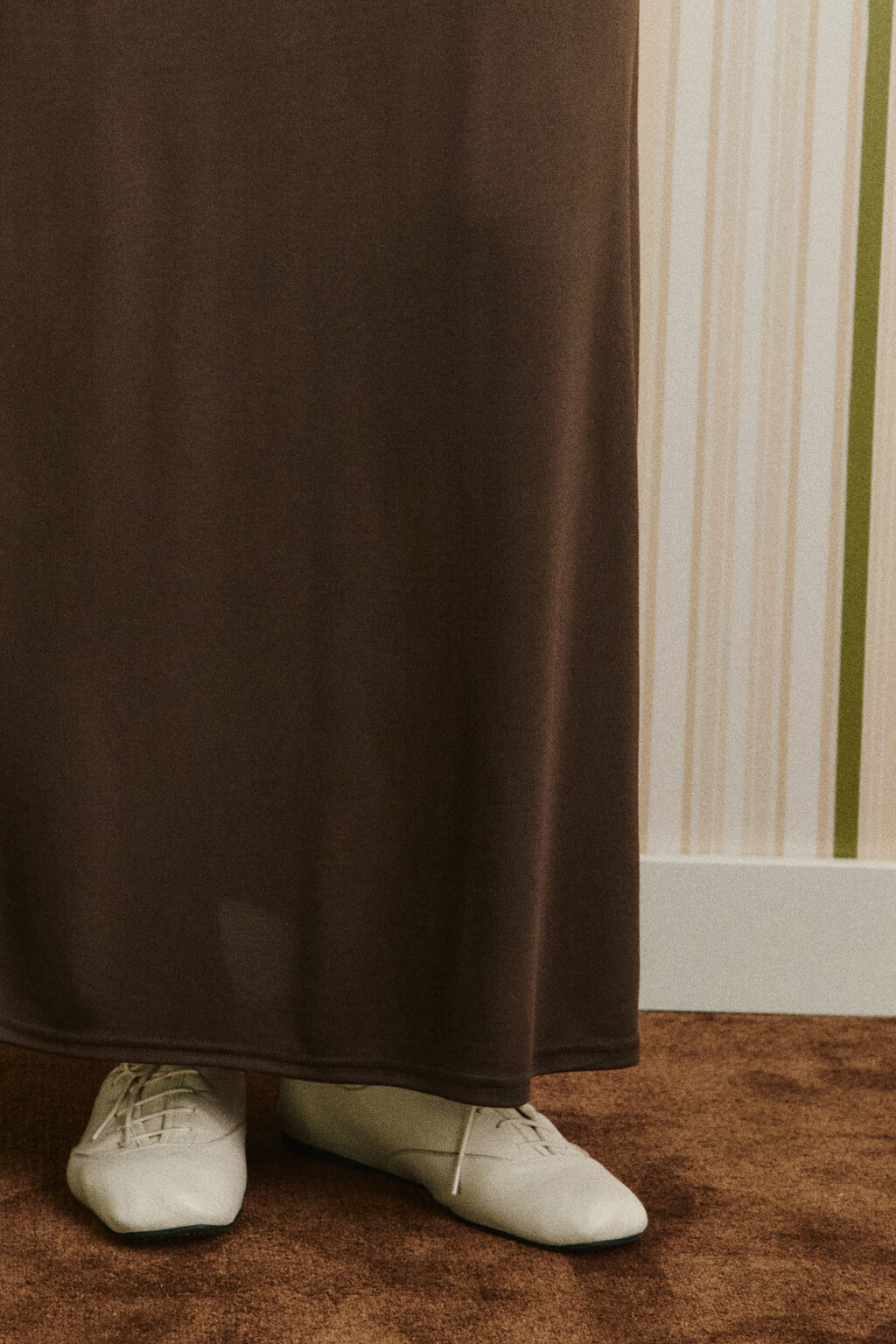 Юбка макси прямая из модала - цвет коричневый - 7