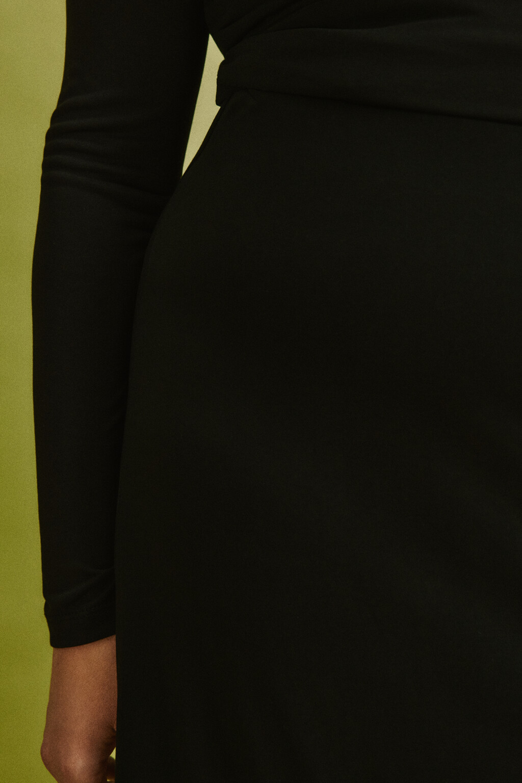 Юбка макси прямая из модала - цвет черный - 5