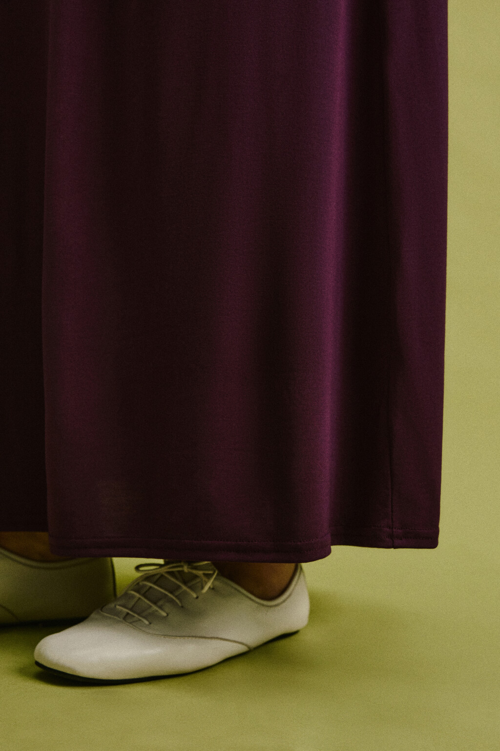 Юбка макси прямая из модала - цвет фиолетовый - 6