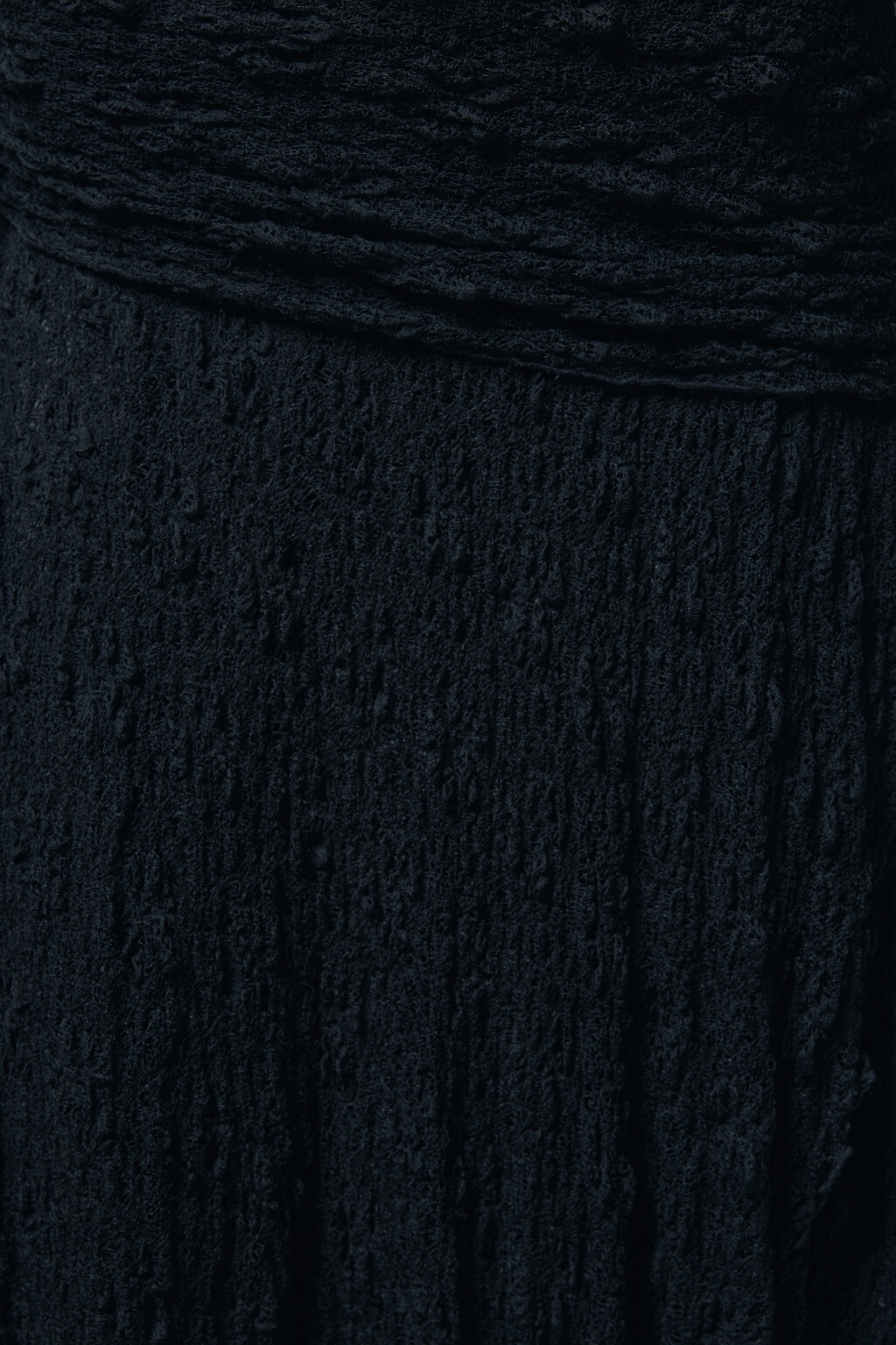 Юбка миди из кружева асимметричная - цвет черный - 5