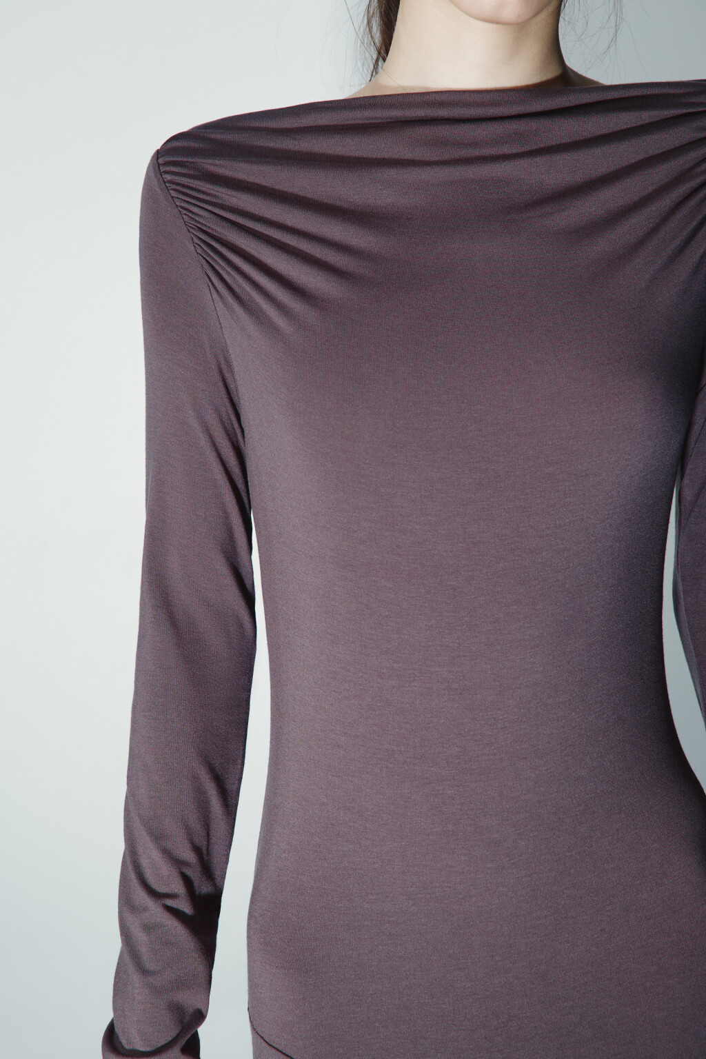 Платье-футляр макси - цвет бежевый - 5