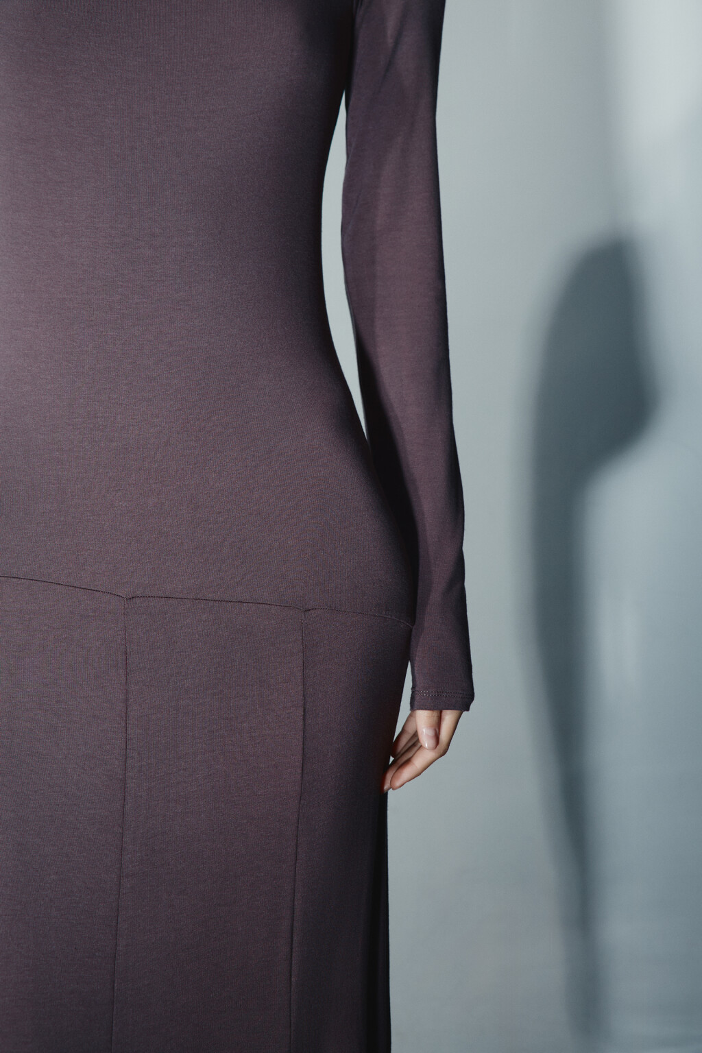 Платье-футляр макси - цвет бежевый - 6