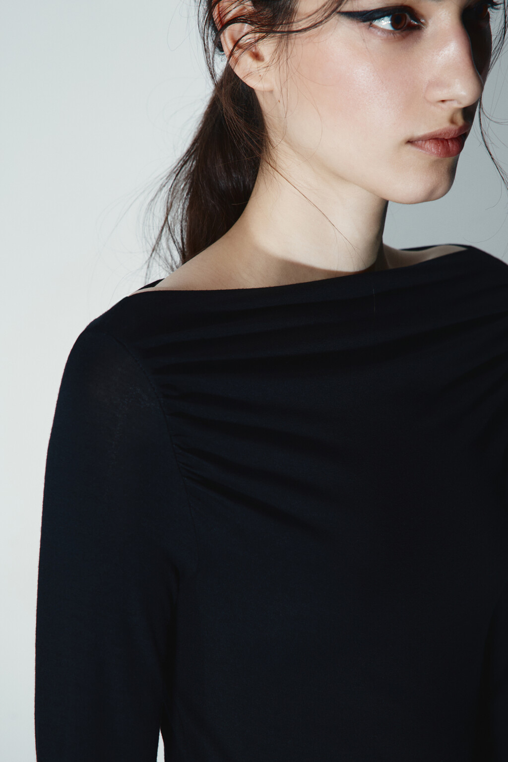 Платье-футляр макси - цвет черный - 5