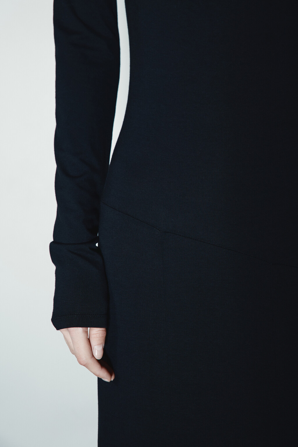 Платье-футляр макси - цвет черный - 6