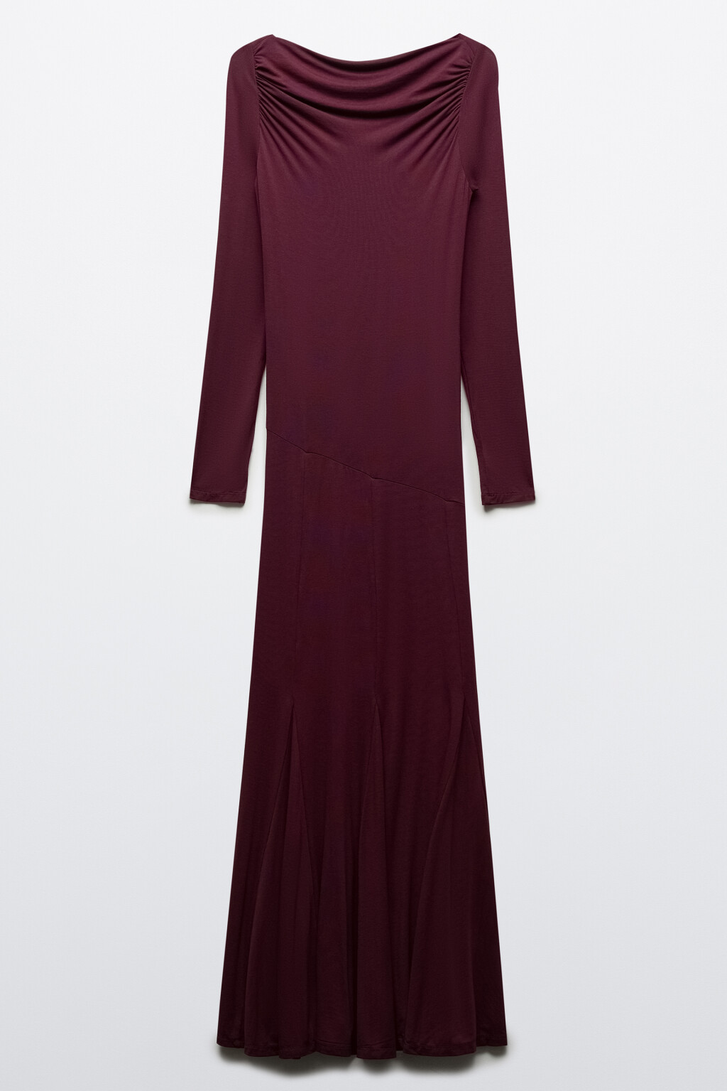 Платье-футляр макси - цвет фиолетовый - 7