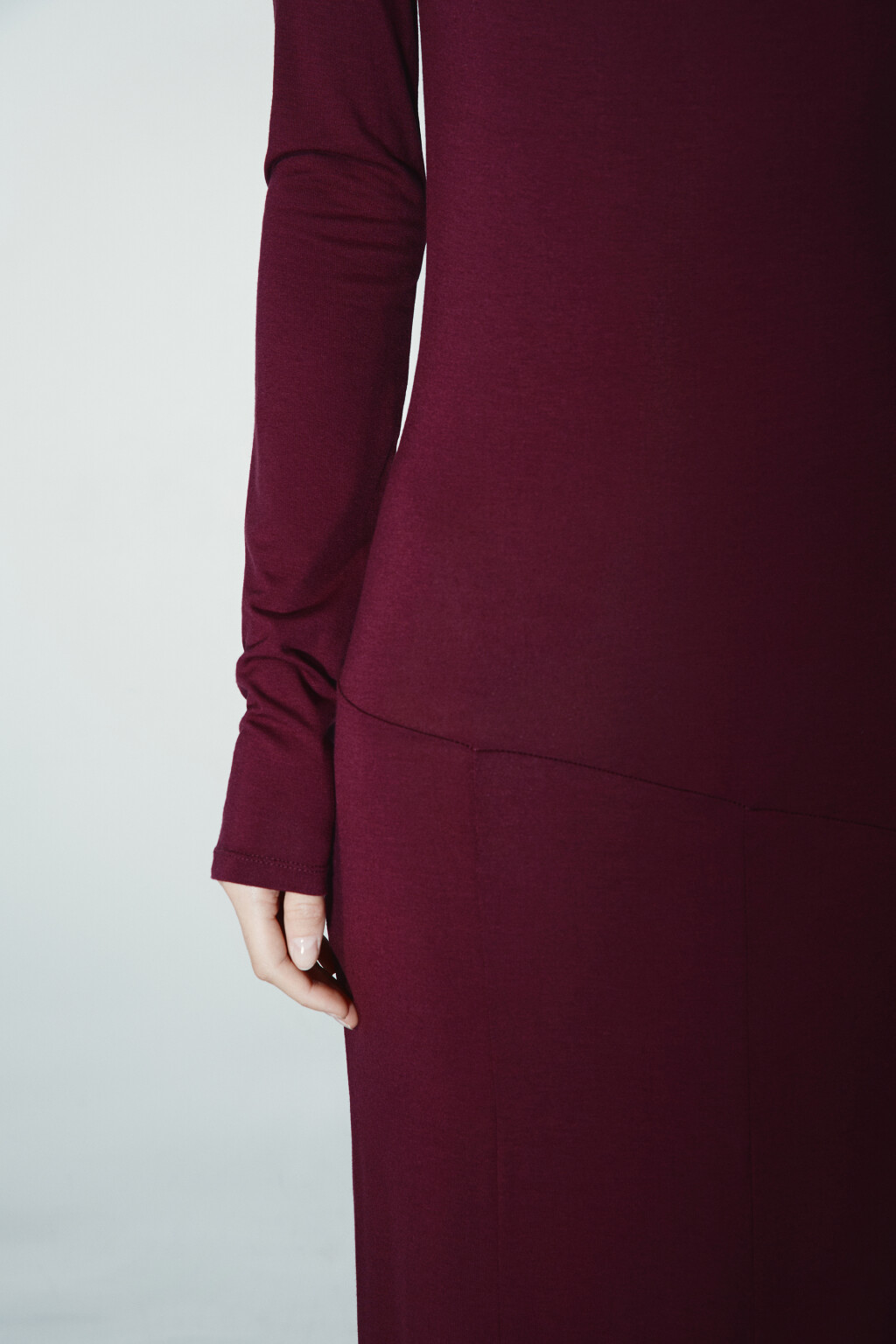 Платье-футляр макси - цвет фиолетовый - 6