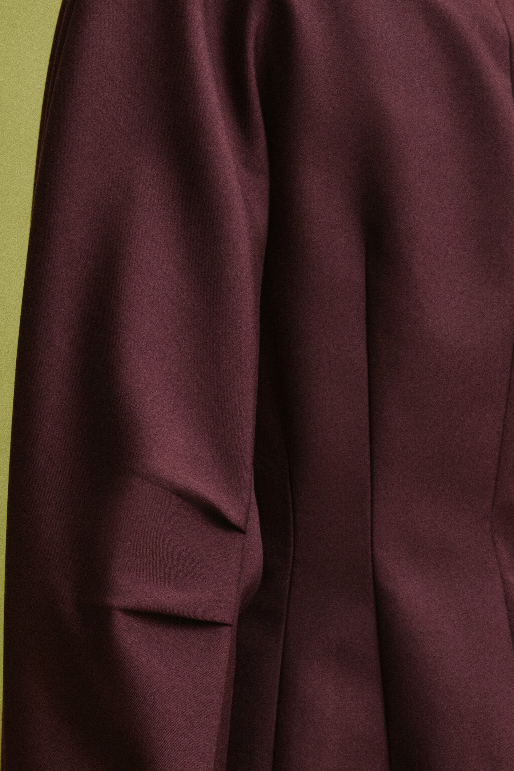 Платье-пиджак мини с рукавами-фонариками - цвет красный - 8