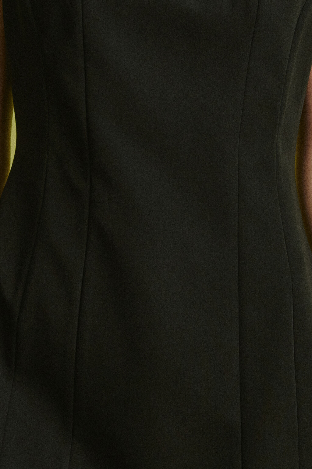 Платье мини из костюмной ткани - цвет черный - 7