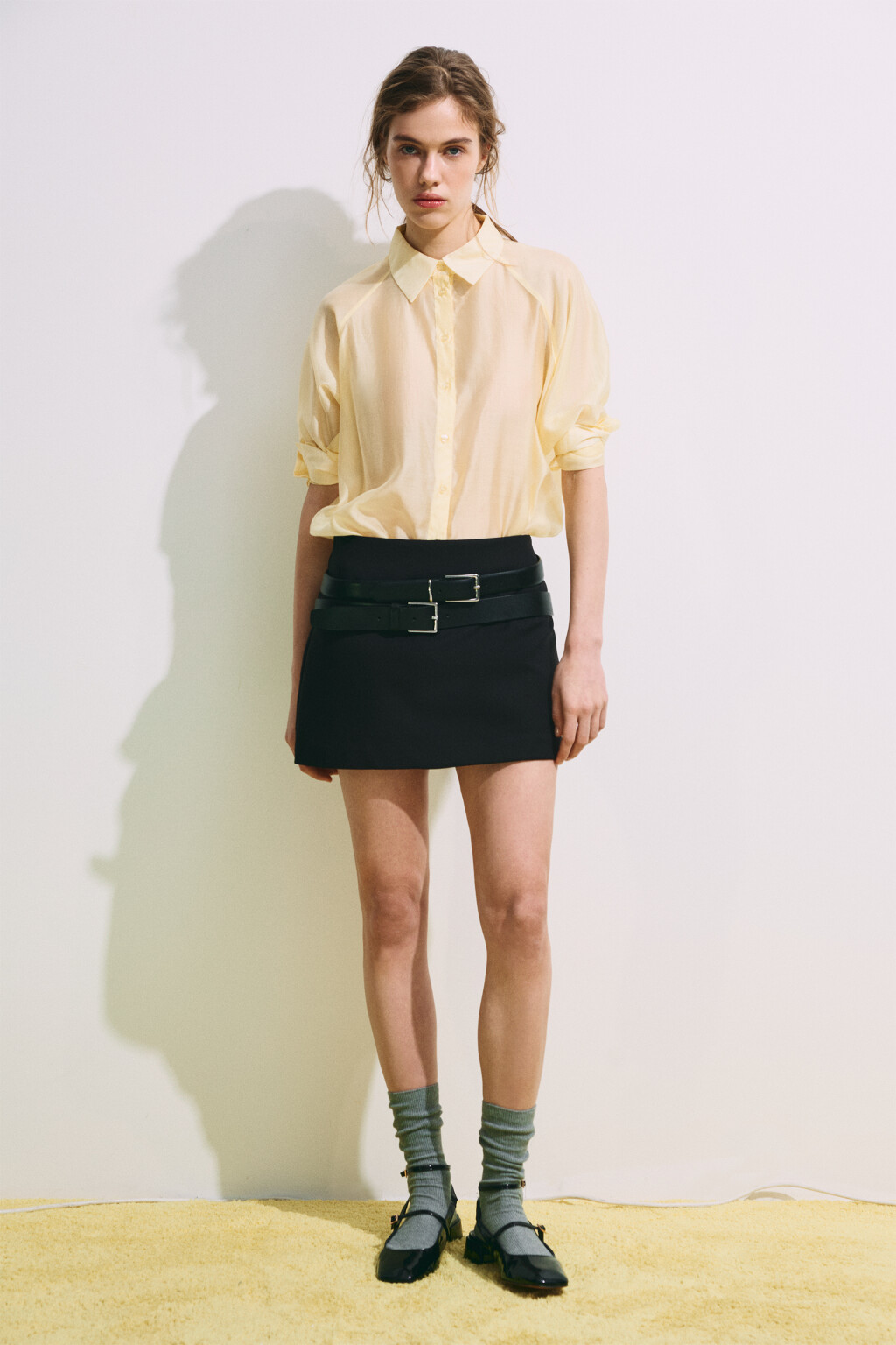 Рубашка полупрозрачная из лиоцелла - цвет бежевый - 5