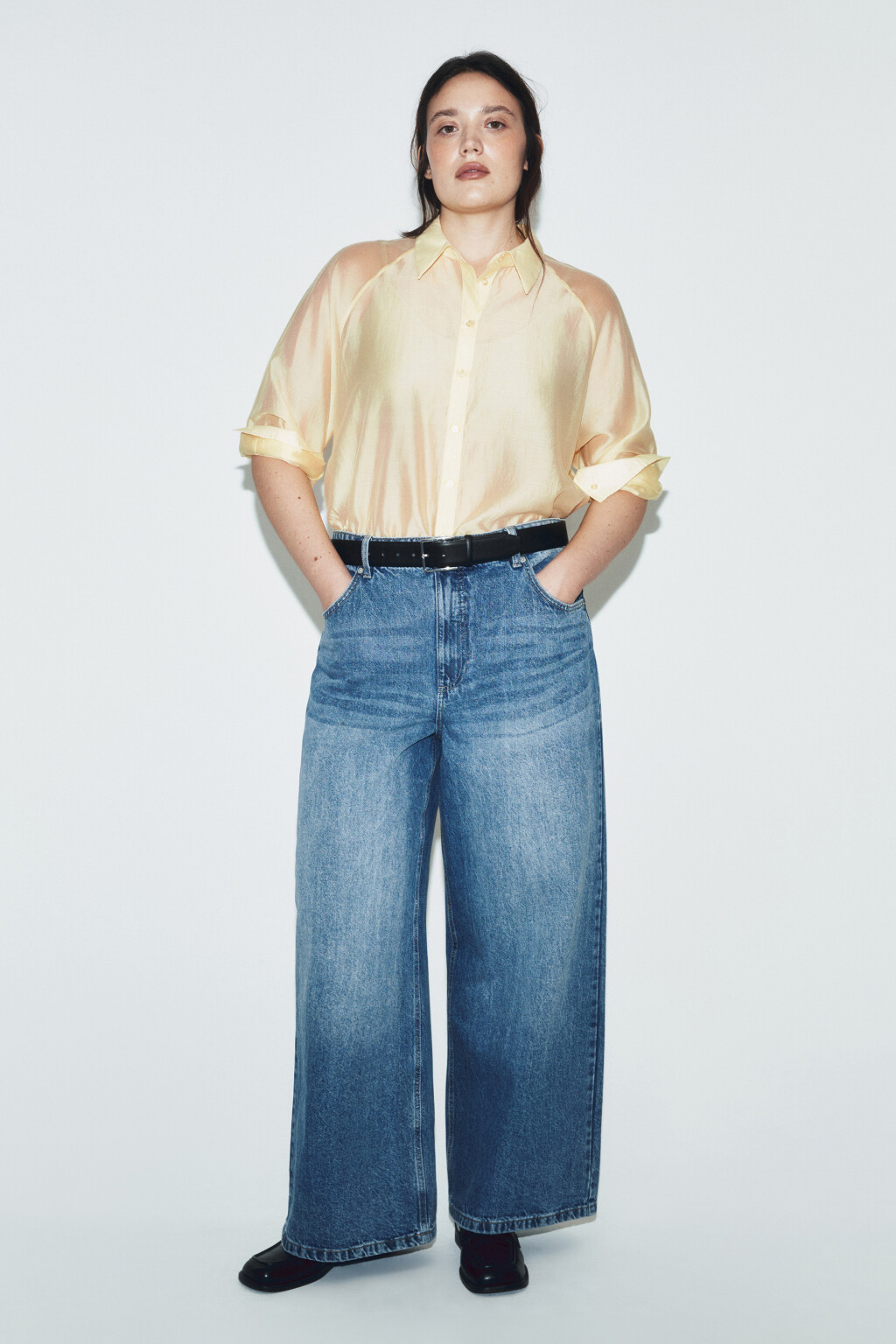 Рубашка полупрозрачная из лиоцелла - цвет бежевый - 4